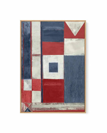 Coastal Flag I | Framed Canvas Art Print from Olive et Oriel where you can shop wallpaper and artworks online