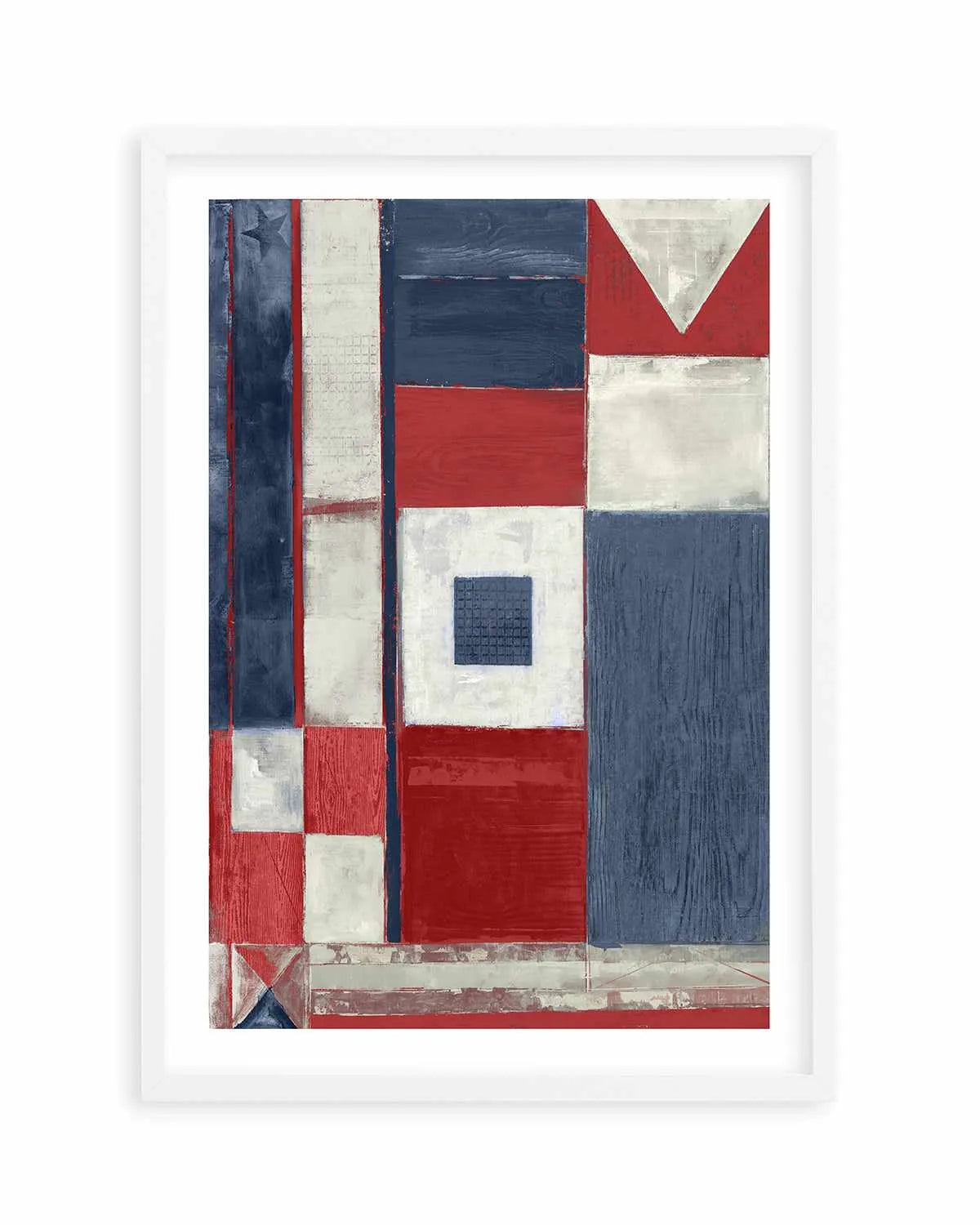 Coastal Flag I Art Print from Olive et Oriel where you can shop wallpaper and artworks online