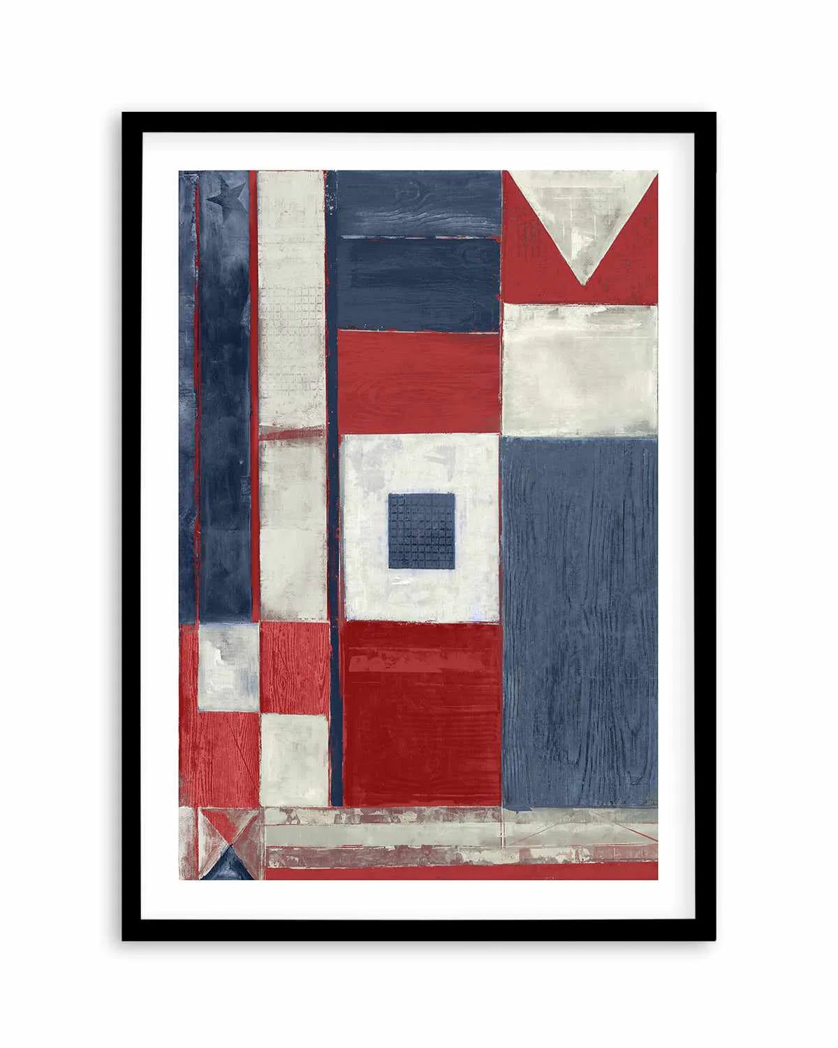 Coastal Flag I Art Print from Olive et Oriel where you can shop wallpaper and artworks online