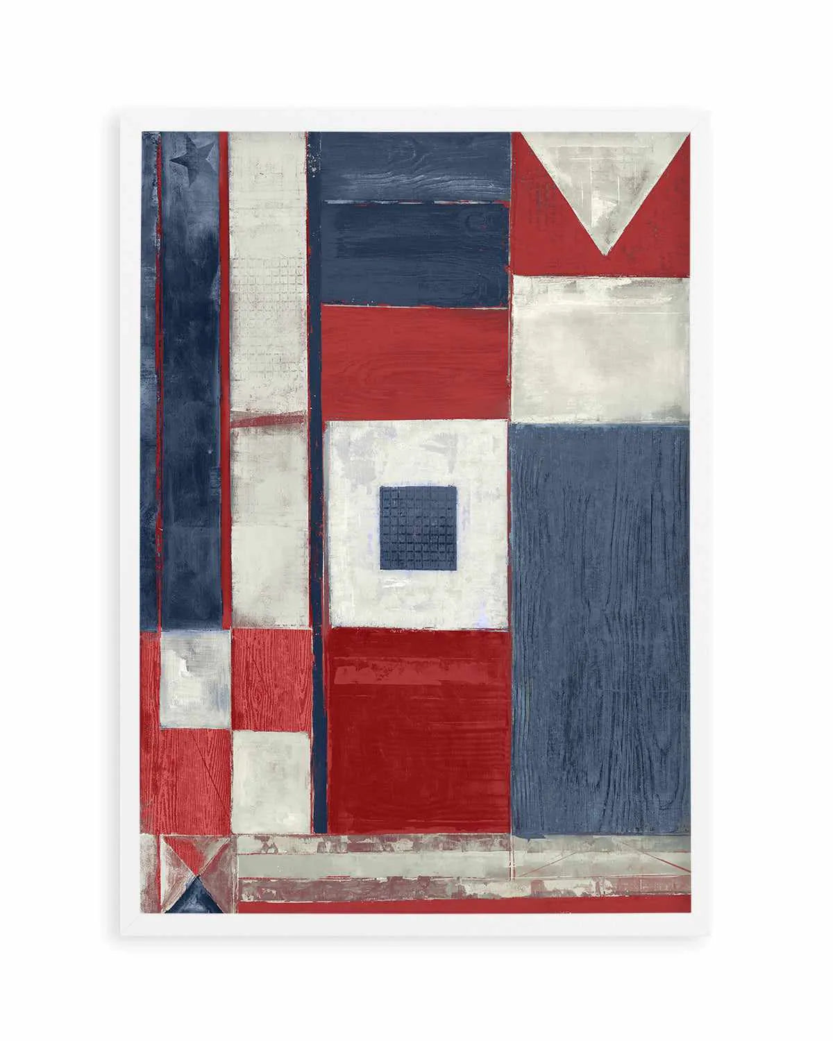 Coastal Flag I Art Print from Olive et Oriel where you can shop wallpaper and artworks online