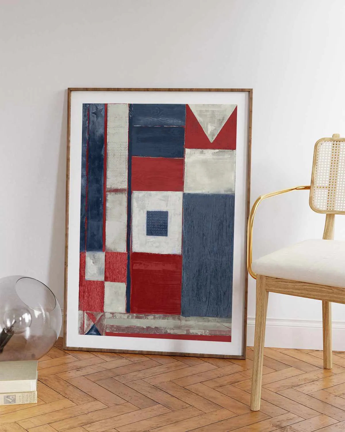 Coastal Flag I Art Print from Olive et Oriel where you can shop wallpaper and artworks online