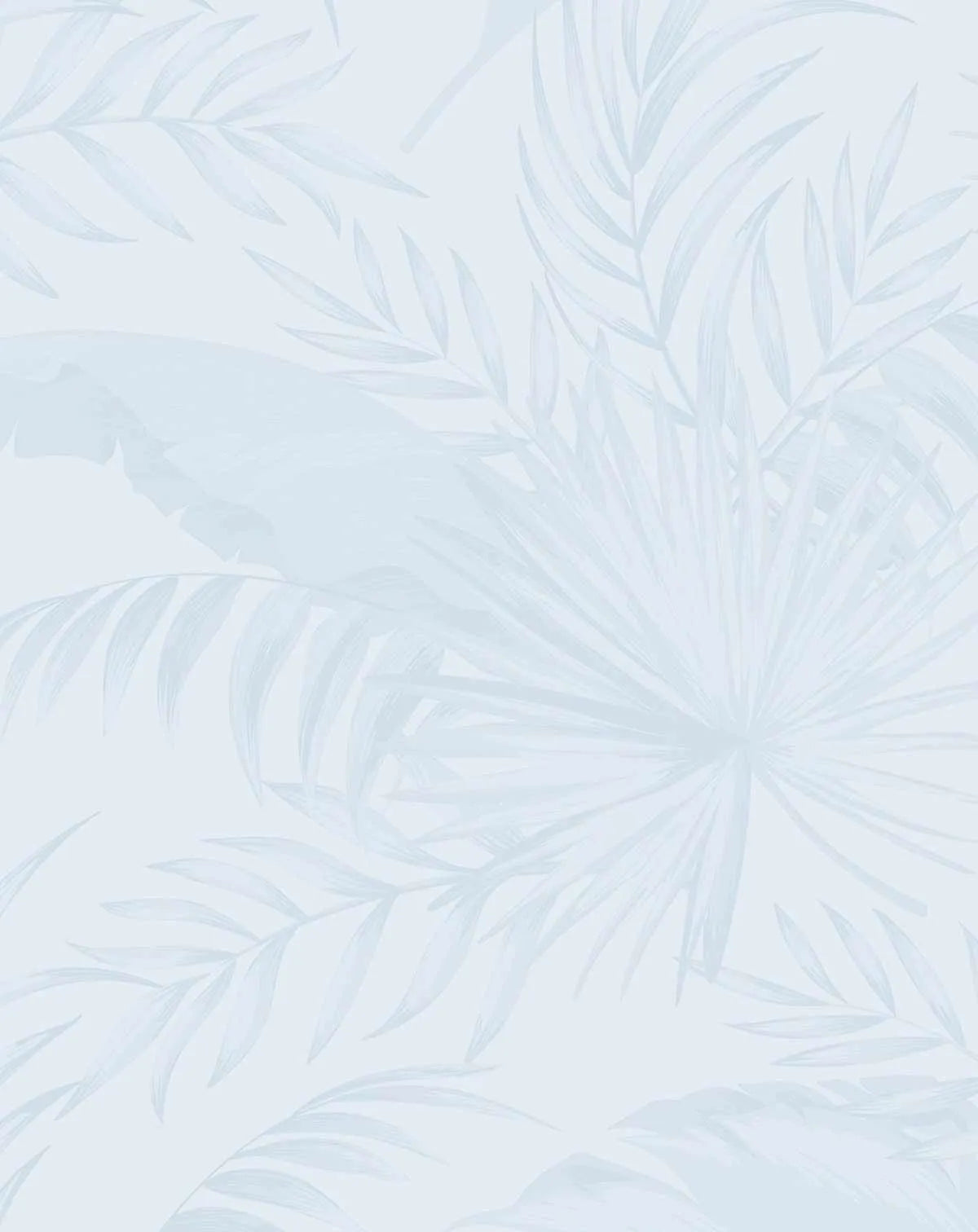 Coastal Luxe Palms Wallpaper | Duck Egg Blue - Olive et Oriel