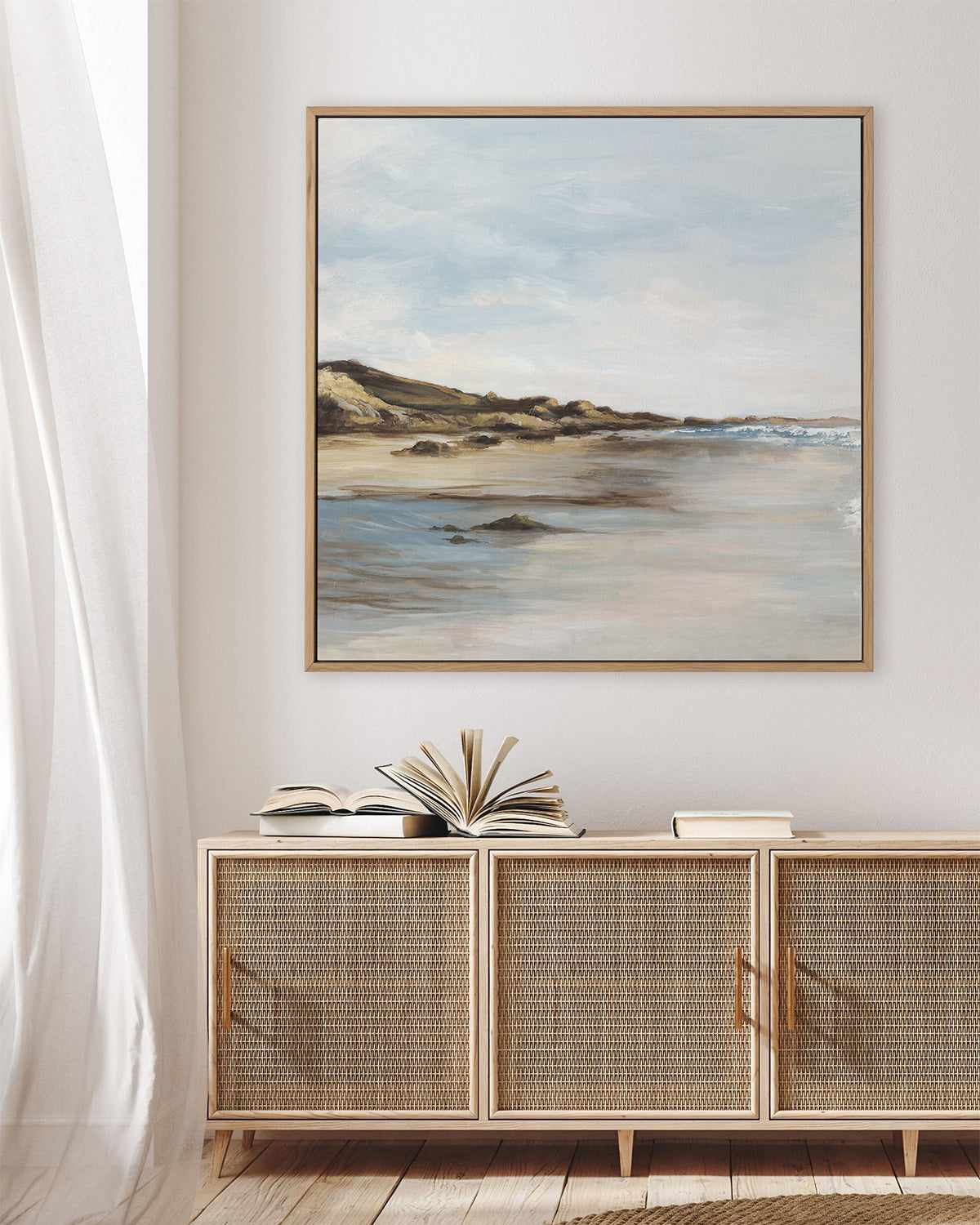 Coastal Memories II | Framed Canvas Art Print