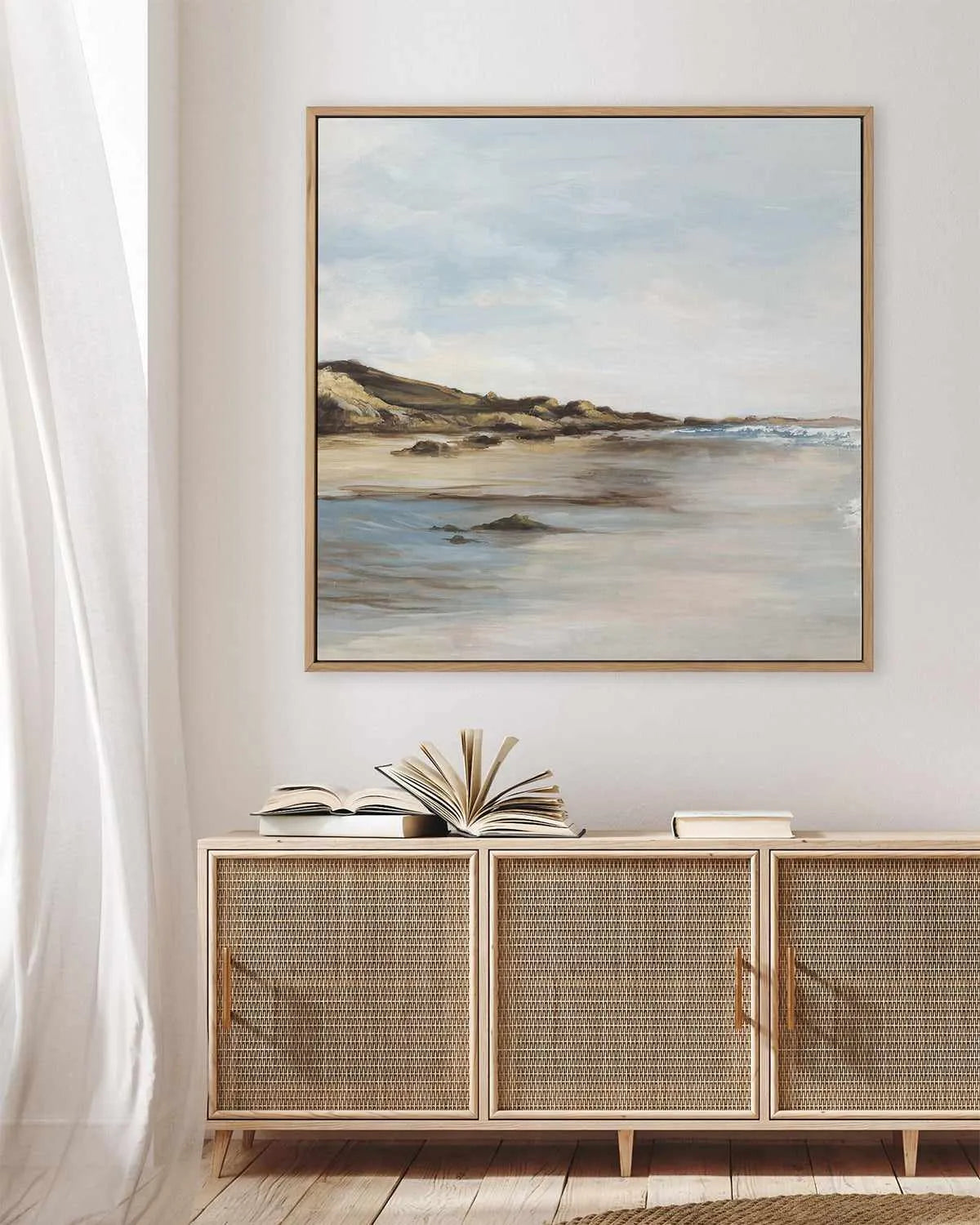 Coastal Memories II | Framed Canvas Art Print from Olive et Oriel where you can shop wallpaper and artworks online