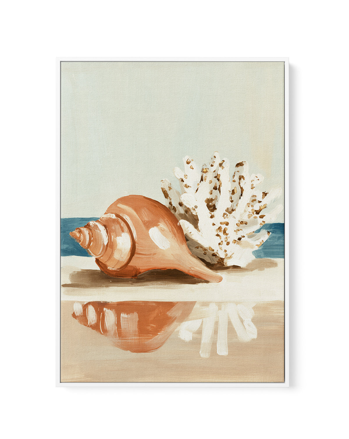 Coastal Reflections | Framed Canvas Art Print from Olive et Oriel where you can shop wallpaper and artworks online