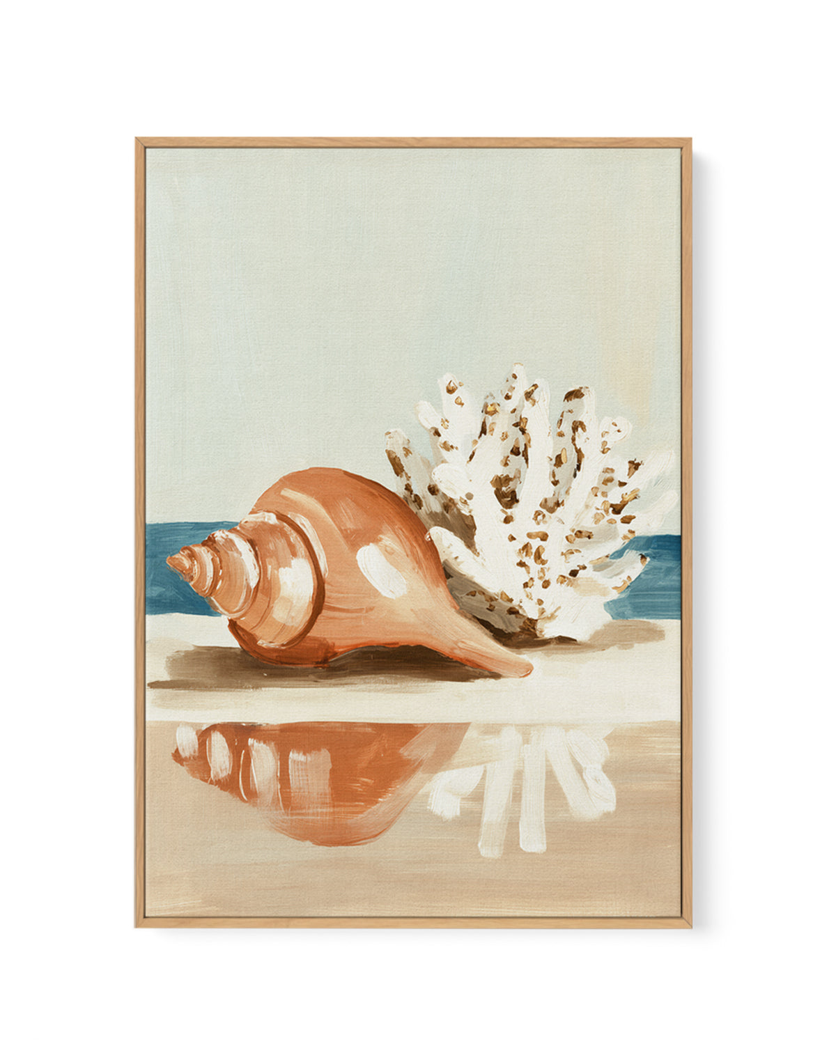 Coastal Reflections | Framed Canvas Art Print from Olive et Oriel where you can shop wallpaper and artworks online