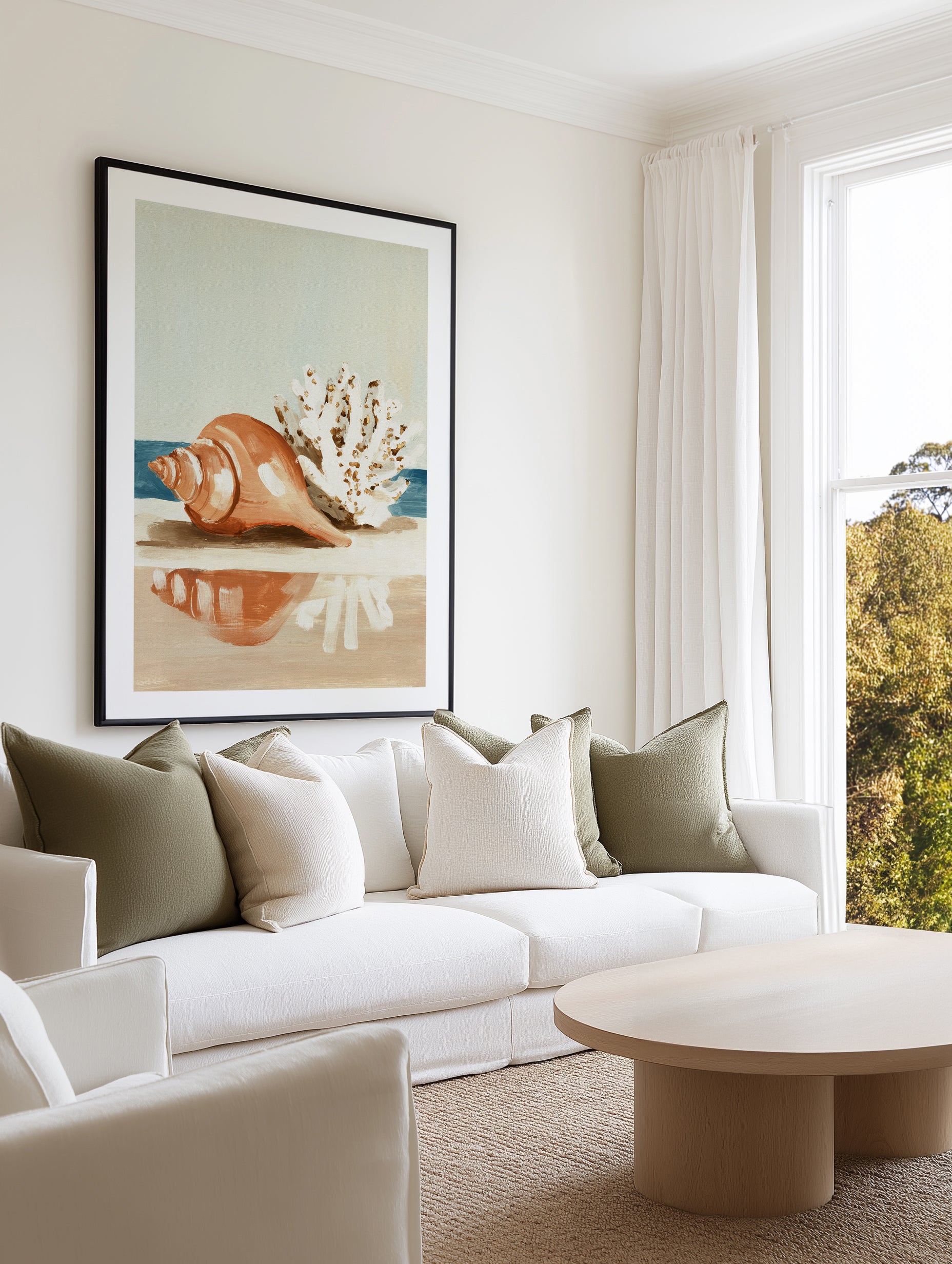 Coastal Reflections | Art Print from Olive et Oriel where you can shop wallpaper and artworks online