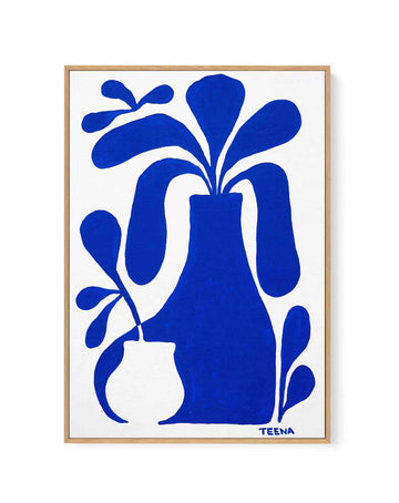Coastal Vessels by Teena Zerefos | Framed Canvas Art Print from Olive et Oriel where you can shop wallpaper and artworks online
