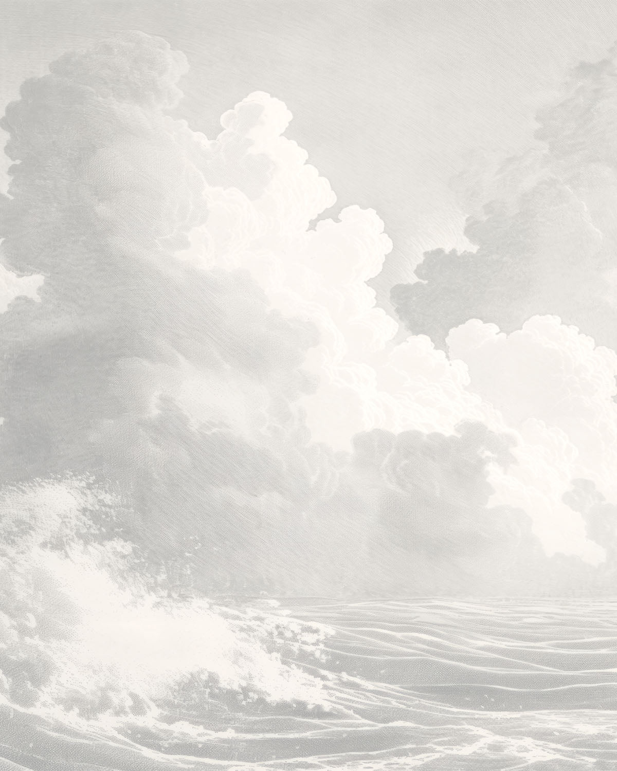 Coastal Clouds Wallpaper Mural