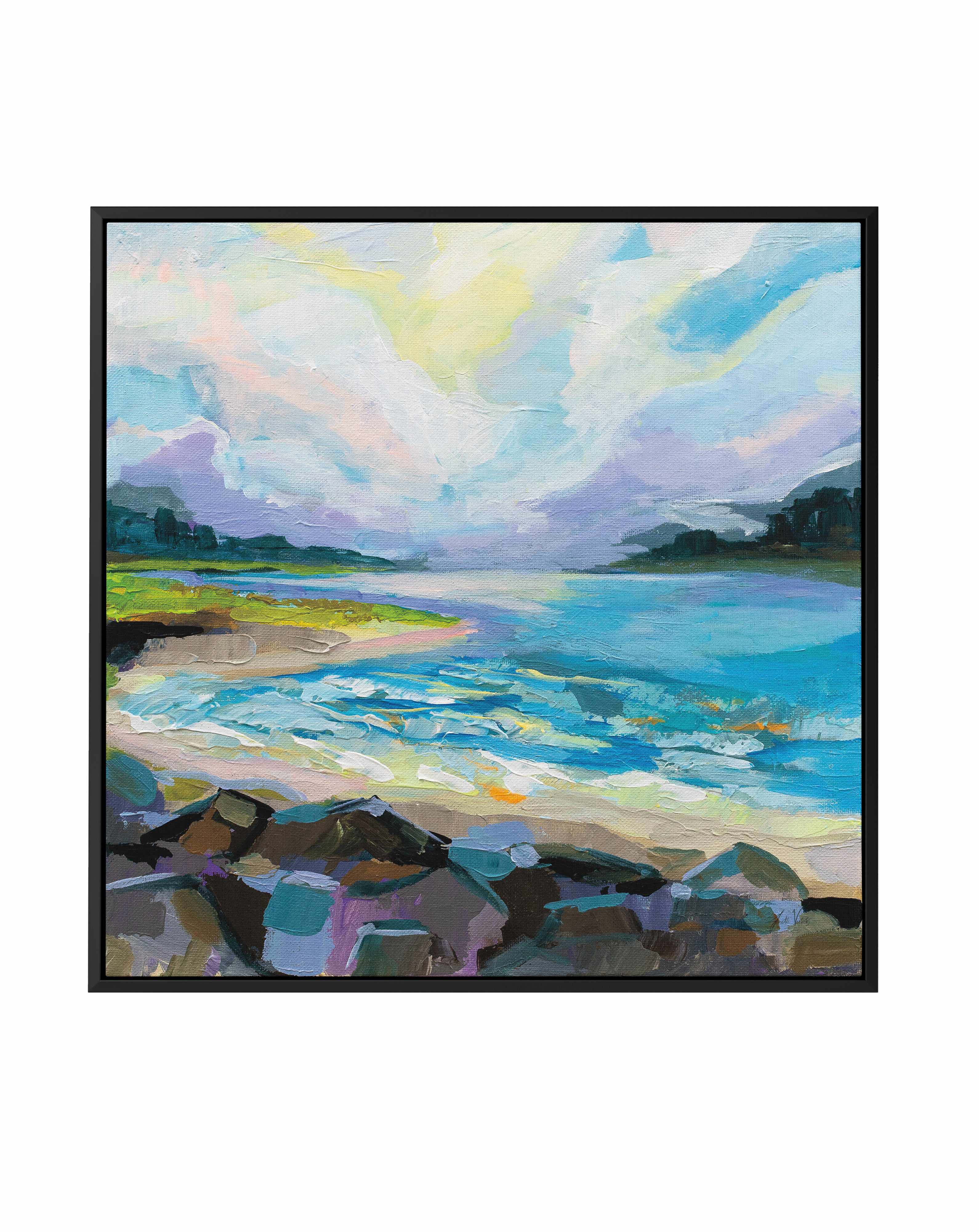 Coastline | Framed Canvas Art Print