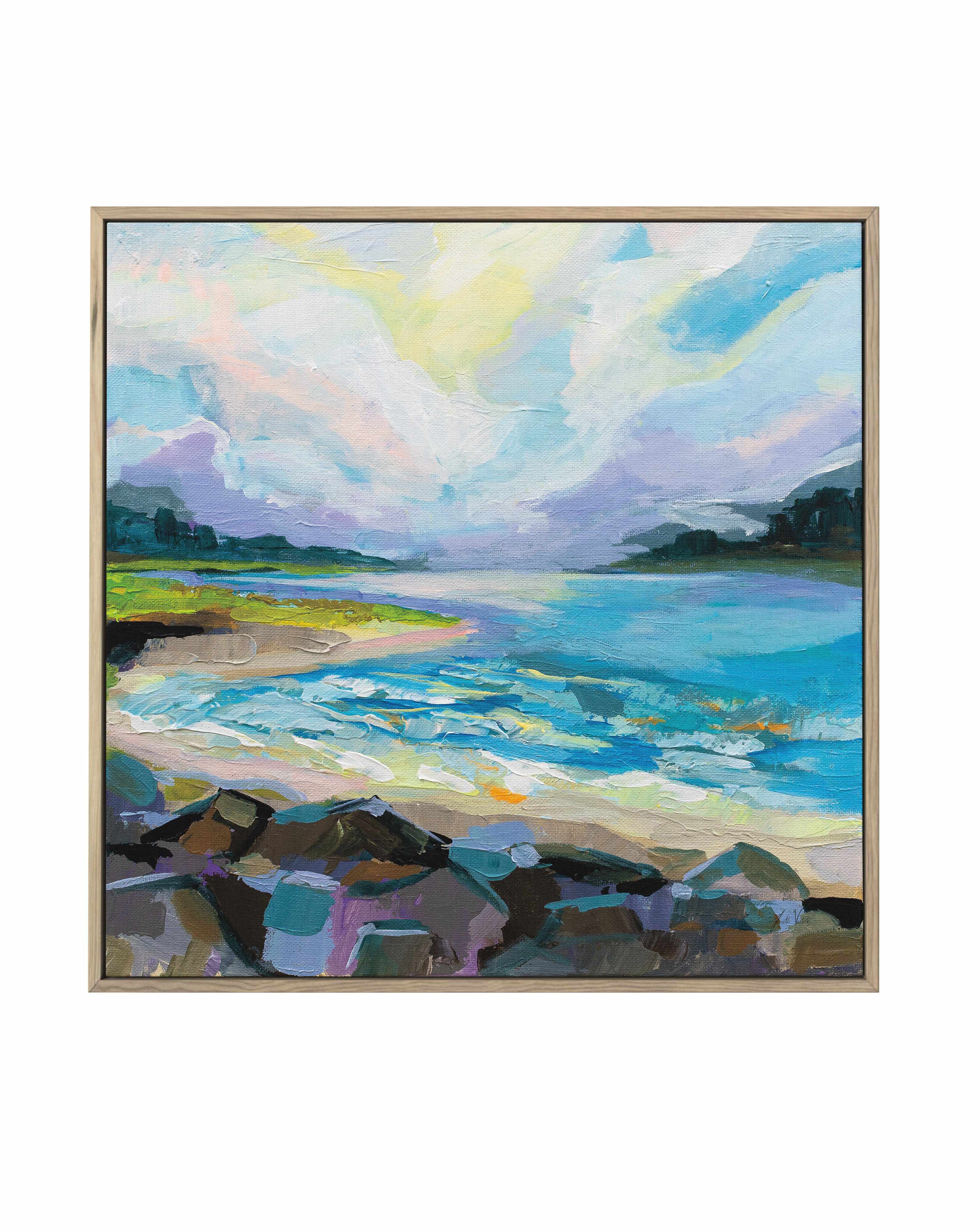 Coastline | Framed Canvas Art Print