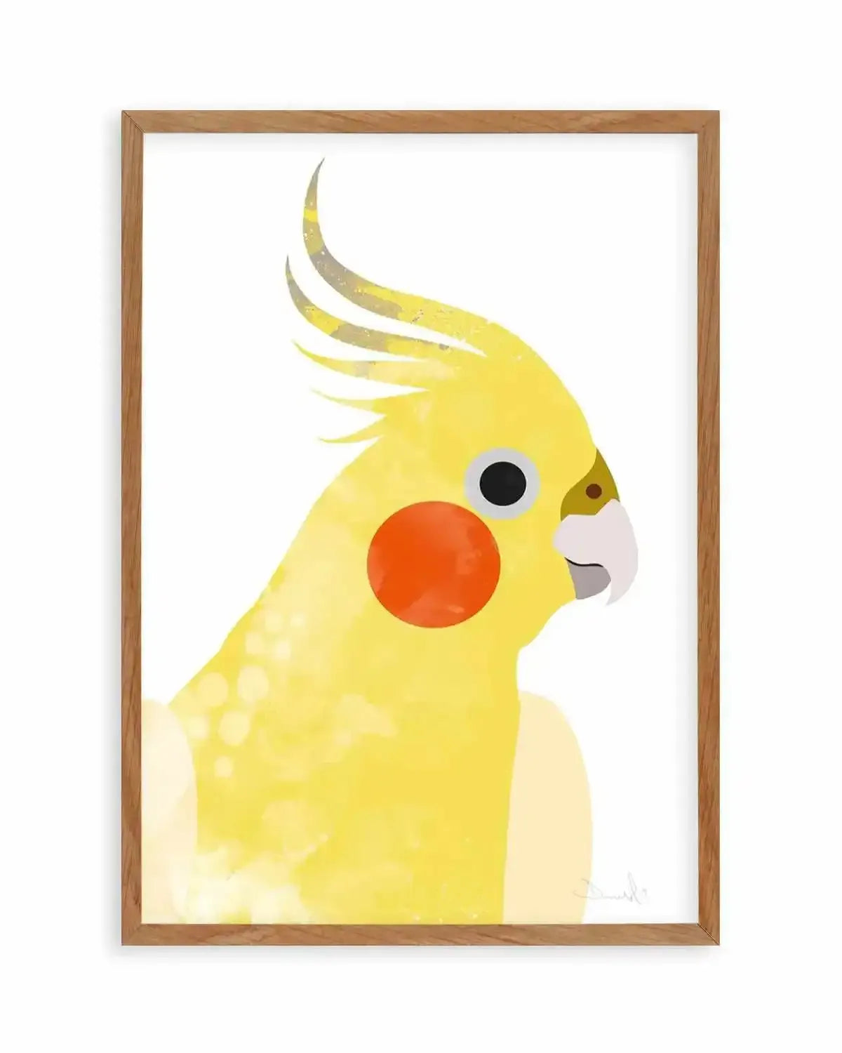 Cockatiel I by Dan Hobday Art Print from Olive et Oriel where you can shop wallpaper and artworks online