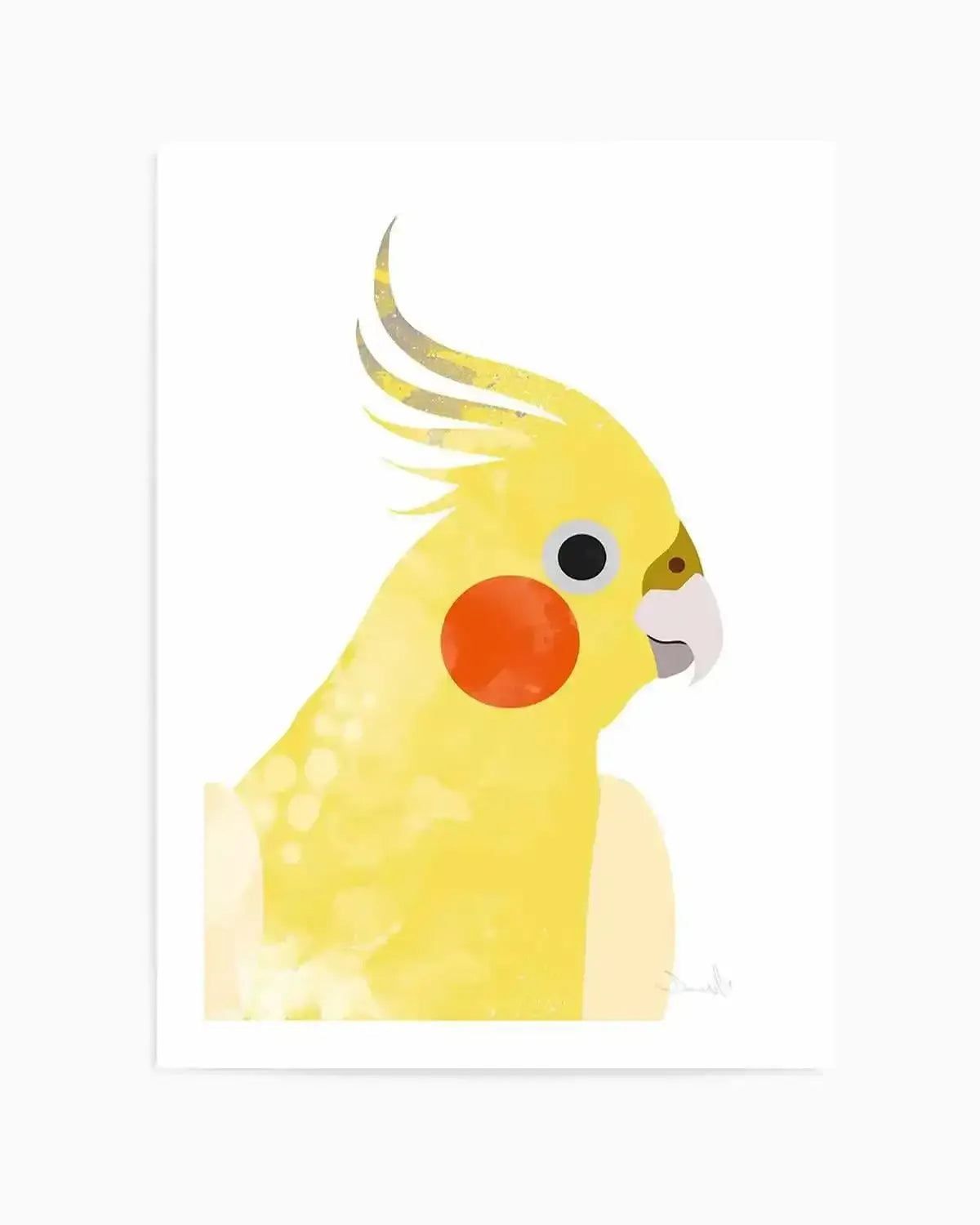 Cockatiel I by Dan Hobday Art Print from Olive et Oriel where you can shop wallpaper and artworks online