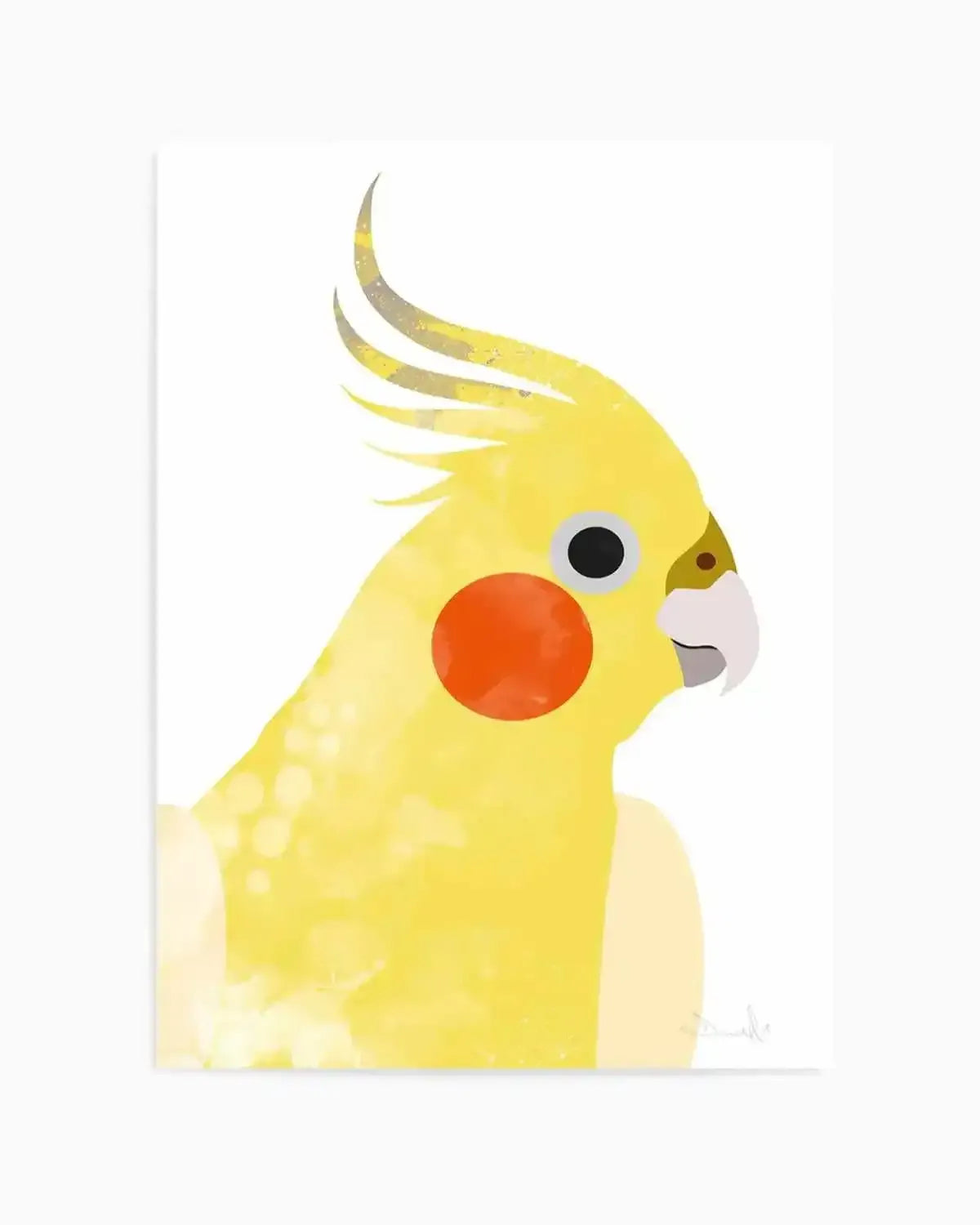Cockatiel I by Dan Hobday Art Print from Olive et Oriel where you can shop wallpaper and artworks online