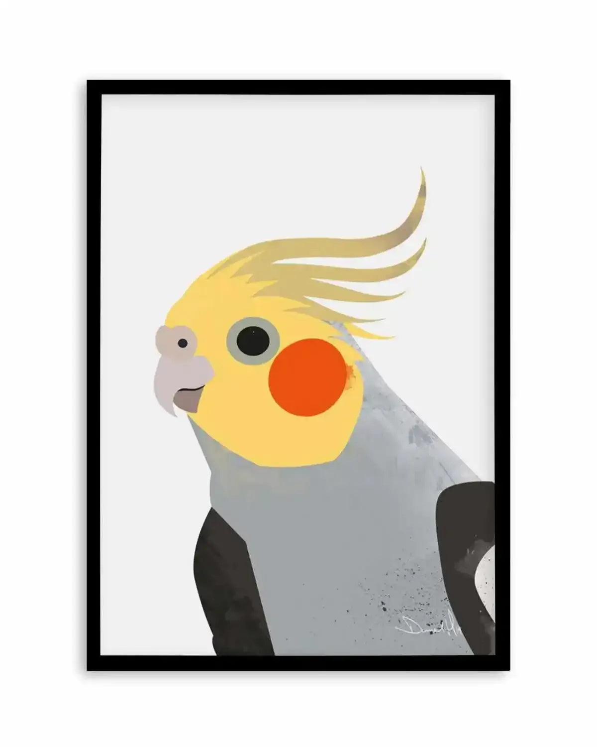 Cockatiel II by Dan Hobday Art Print from Olive et Oriel where you can shop wallpaper and artworks online