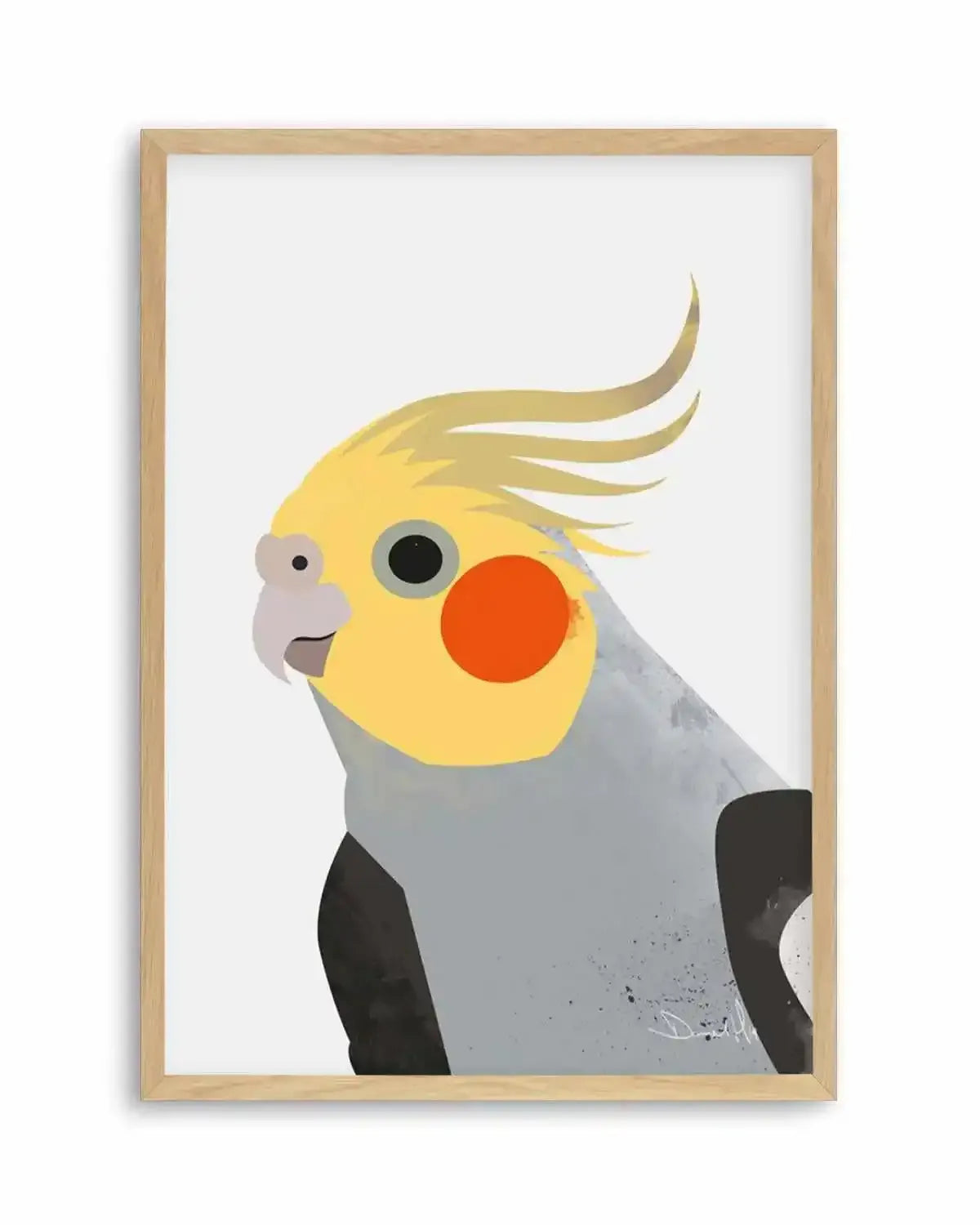 Cockatiel II by Dan Hobday Art Print from Olive et Oriel where you can shop wallpaper and artworks online