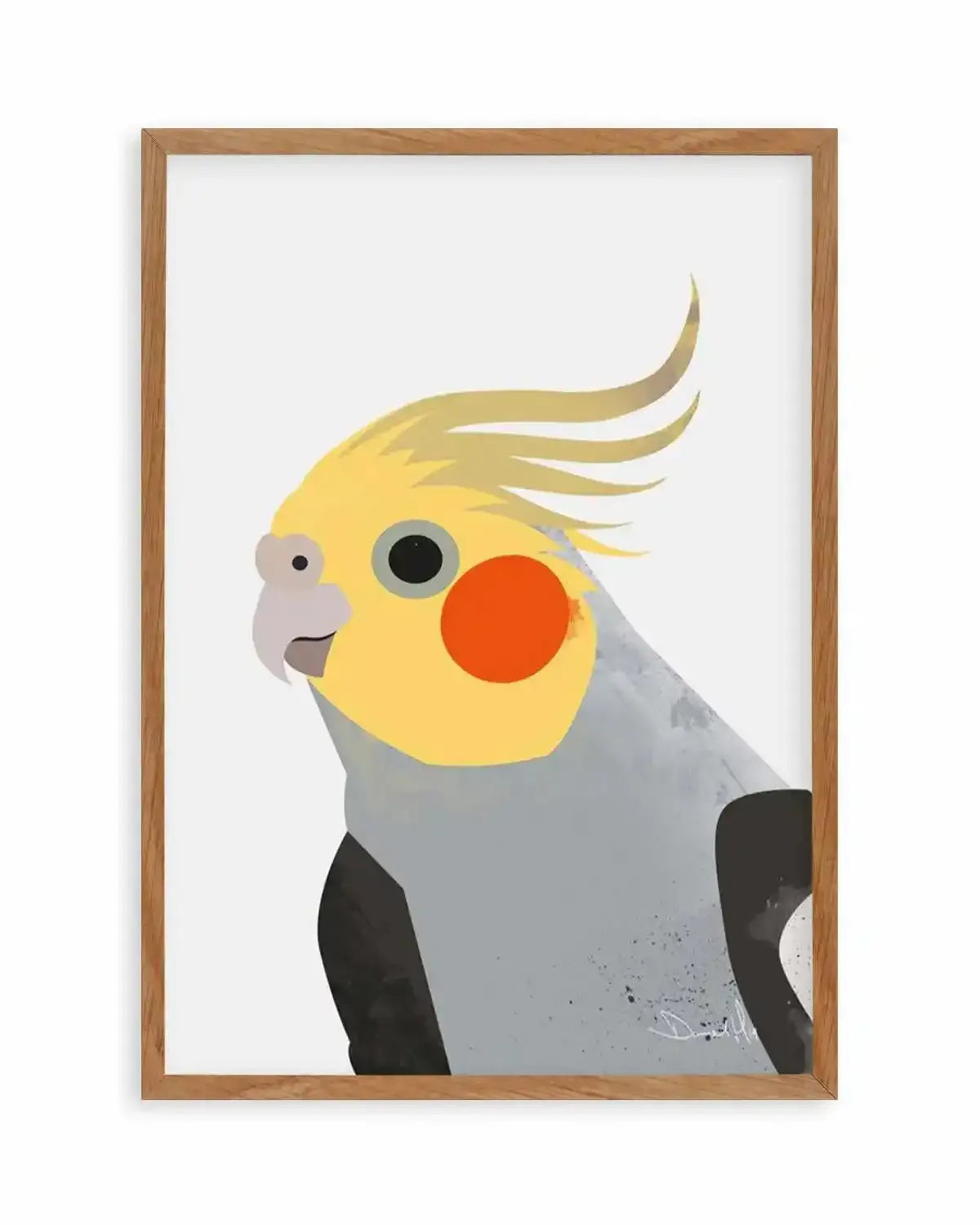Cockatiel II by Dan Hobday Art Print from Olive et Oriel where you can shop wallpaper and artworks online