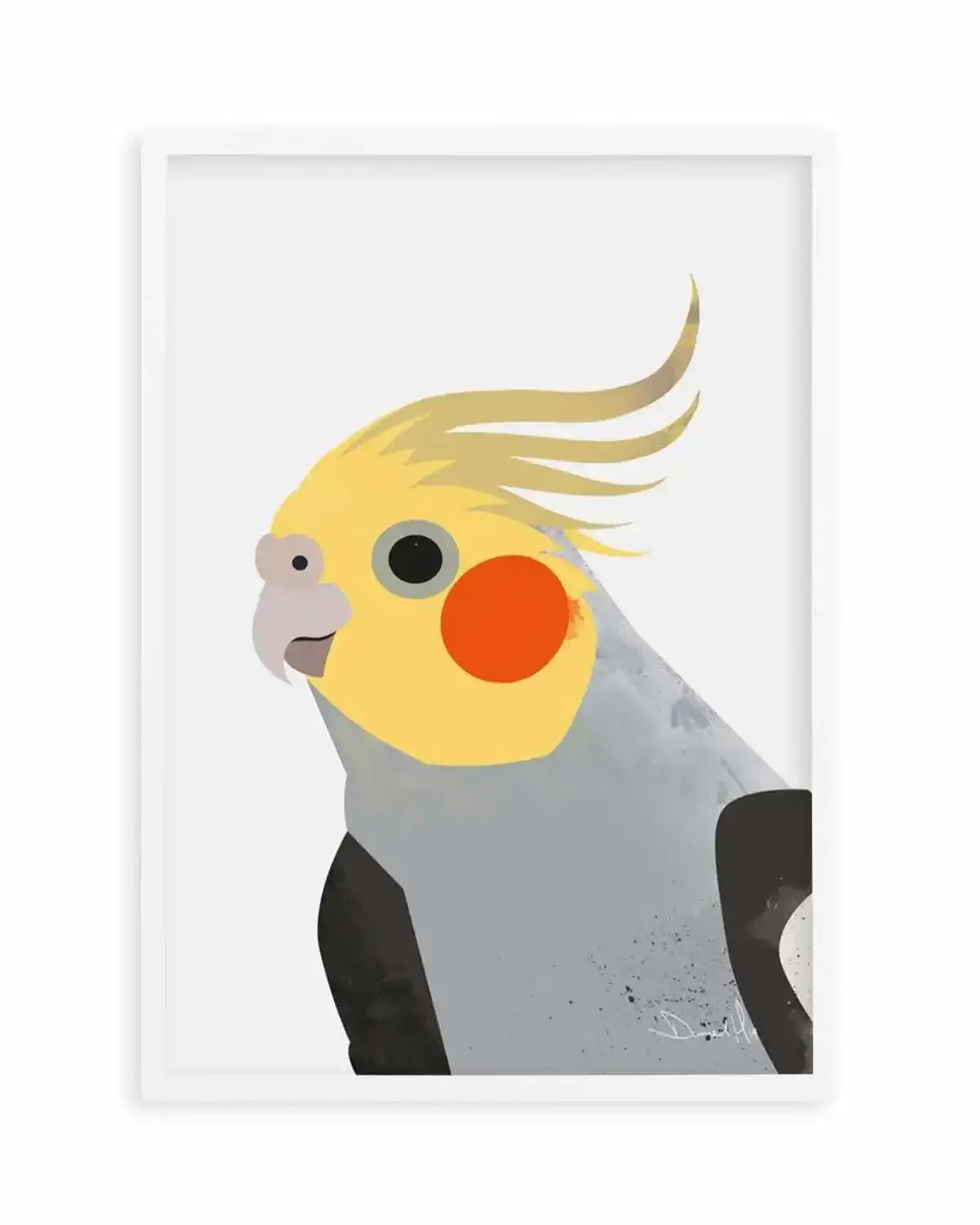 Cockatiel II by Dan Hobday Art Print from Olive et Oriel where you can shop wallpaper and artworks online