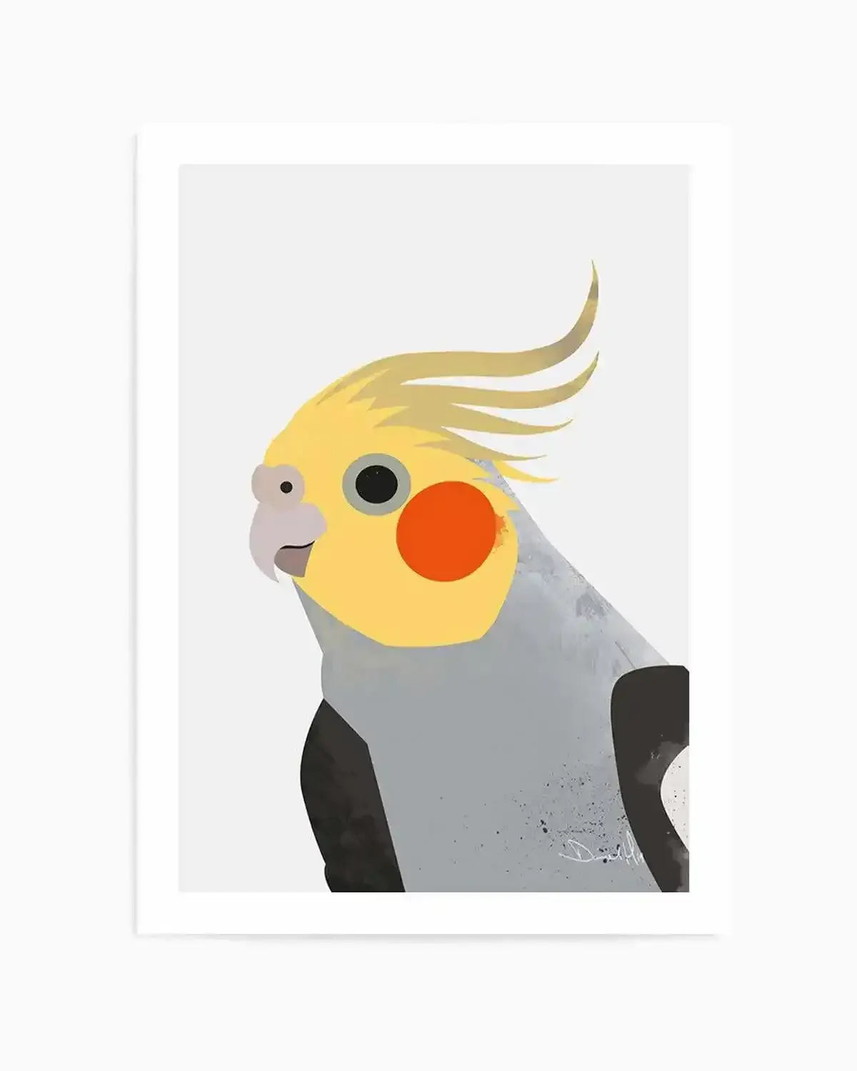 Cockatiel II by Dan Hobday Art Print from Olive et Oriel where you can shop wallpaper and artworks online