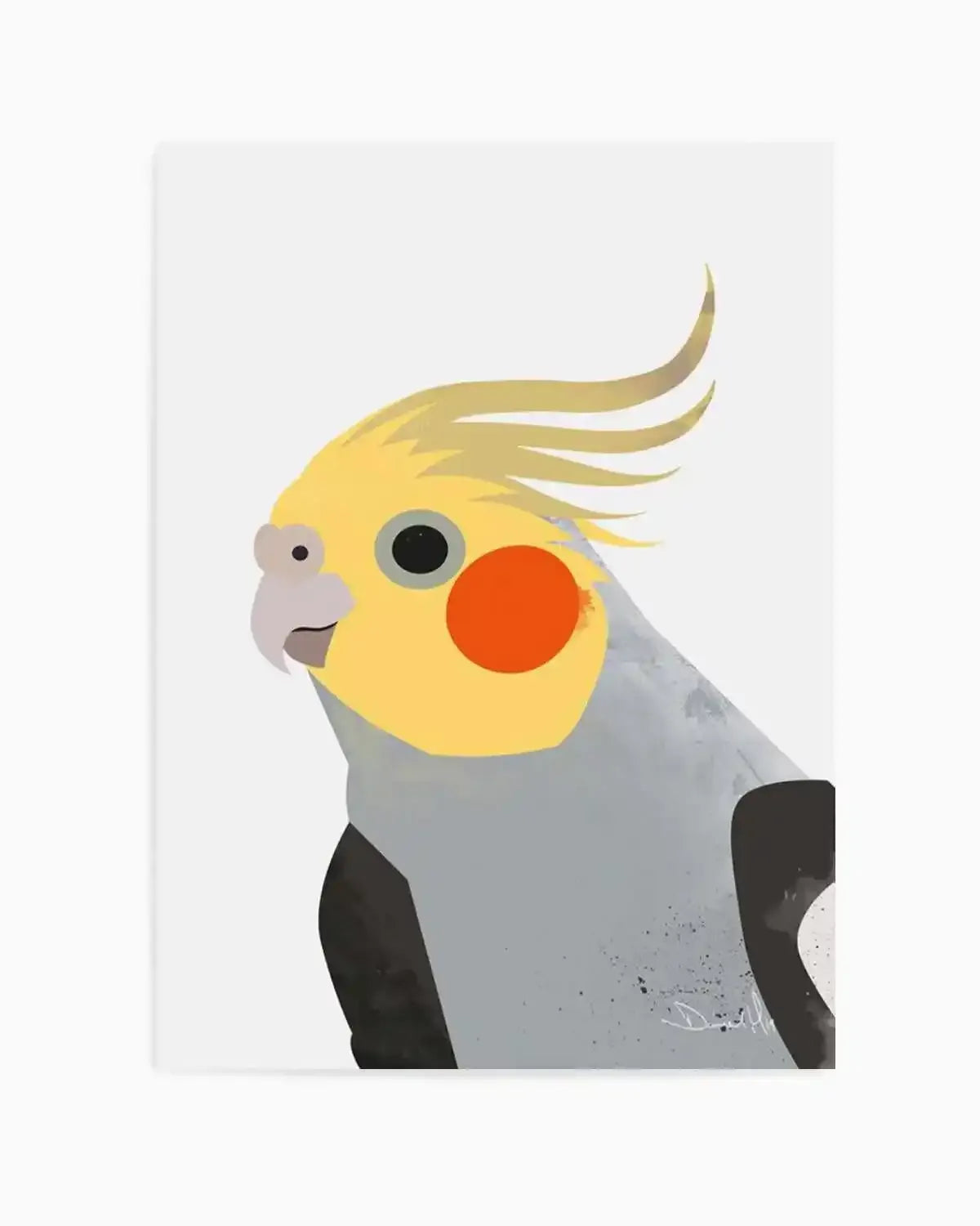 Cockatiel II by Dan Hobday Art Print from Olive et Oriel where you can shop wallpaper and artworks online