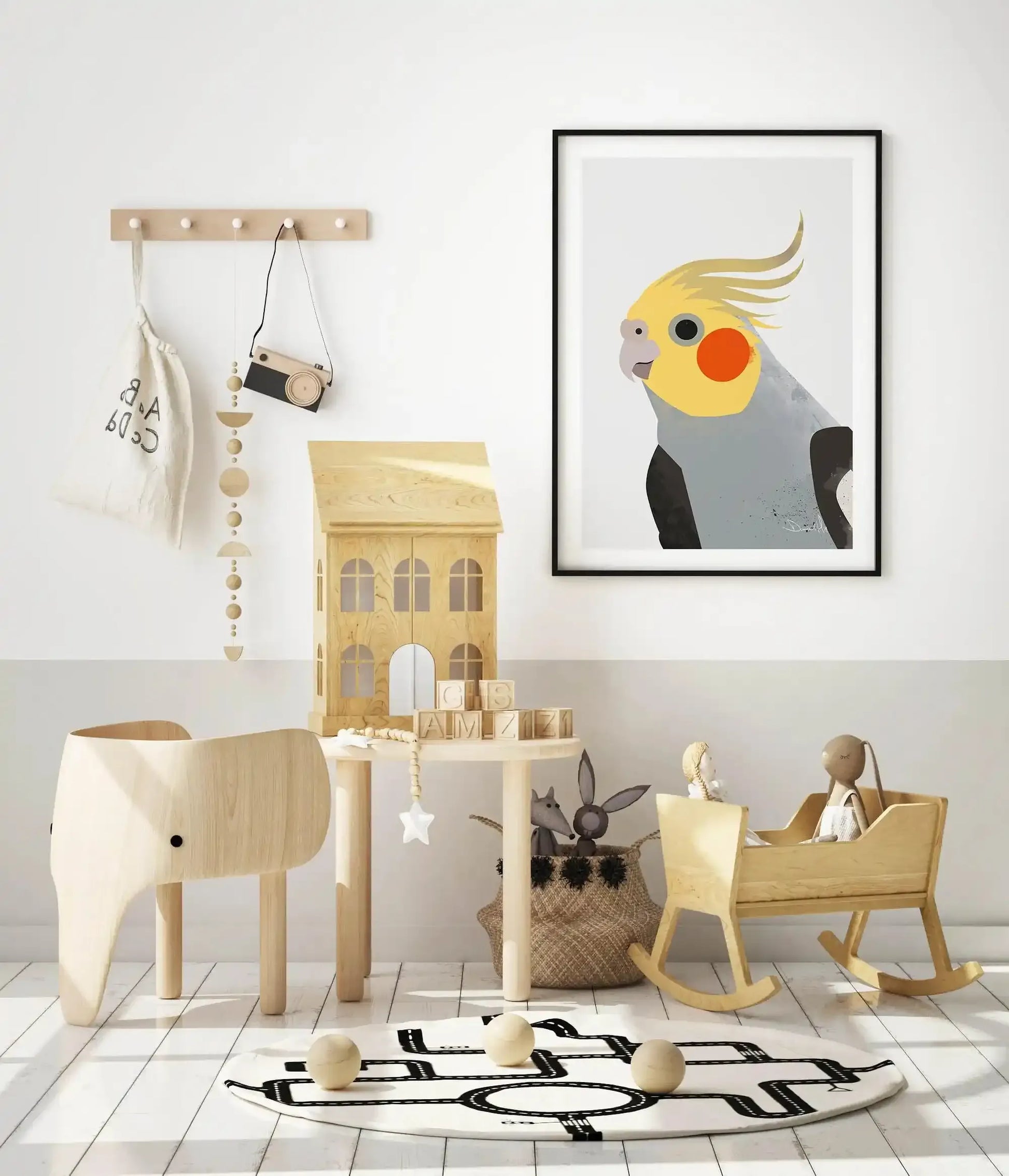 Cockatiel II by Dan Hobday Art Print-PRINT-Olive et Oriel-Dan Hobday-Buy-Australian-Art-Prints-Online-with-Olive-et-Oriel-Your-Artwork-Specialists-Austrailia-Decorate-With-Coastal-Photo-Wall-Art-Prints-From-Our-Beach-House-Artwork-Collection-Fine-Poster-and-Framed-Artwork