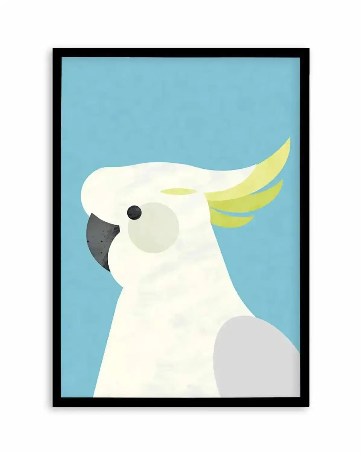 Cockatoo on Blue by Dan Hobday Art Print from Olive et Oriel where you can shop wallpaper and artworks online