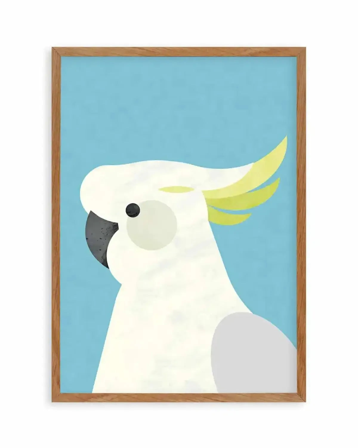 Cockatoo on Blue by Dan Hobday Art Print from Olive et Oriel where you can shop wallpaper and artworks online