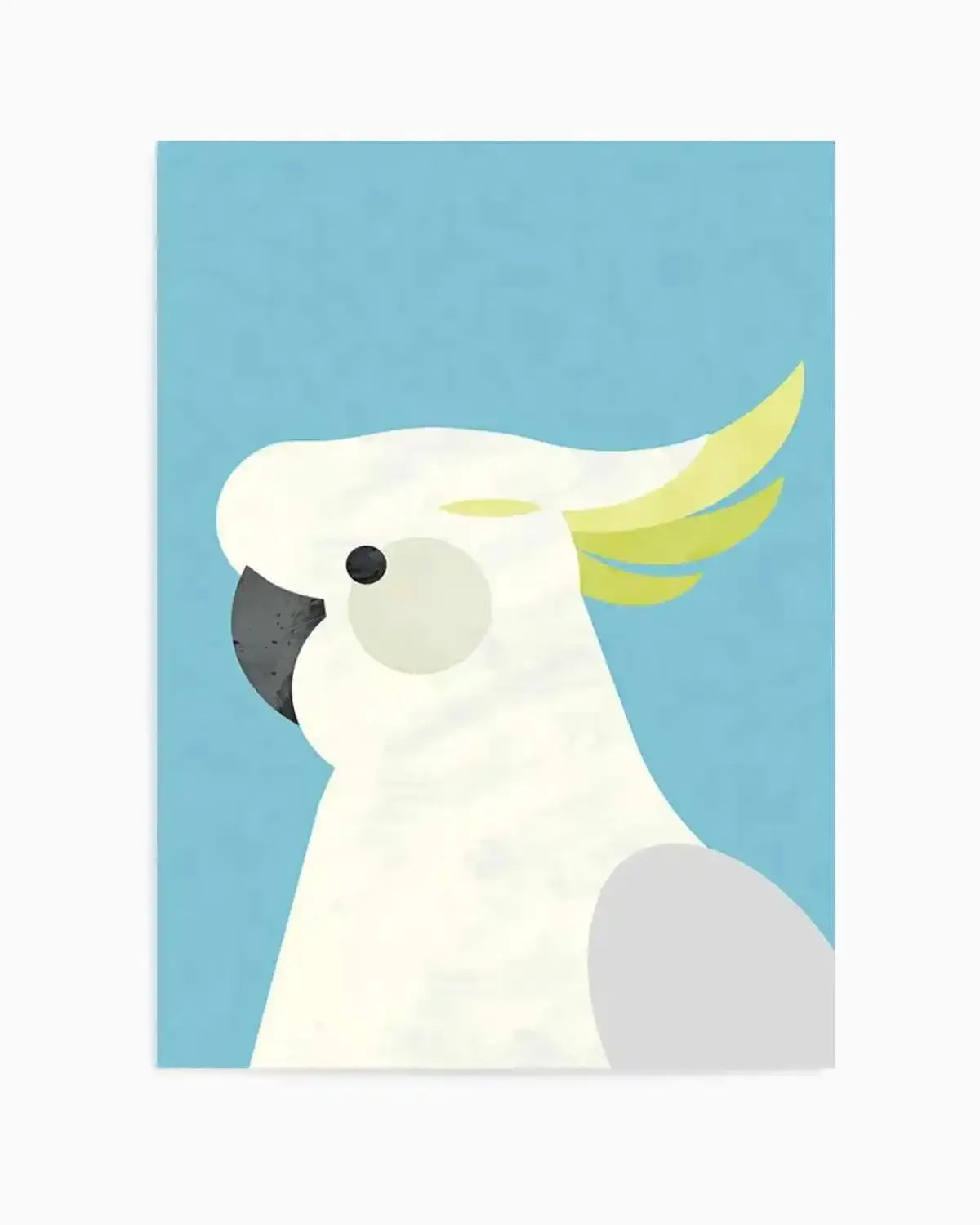 Cockatoo on Blue by Dan Hobday Art Print from Olive et Oriel where you can shop wallpaper and artworks online