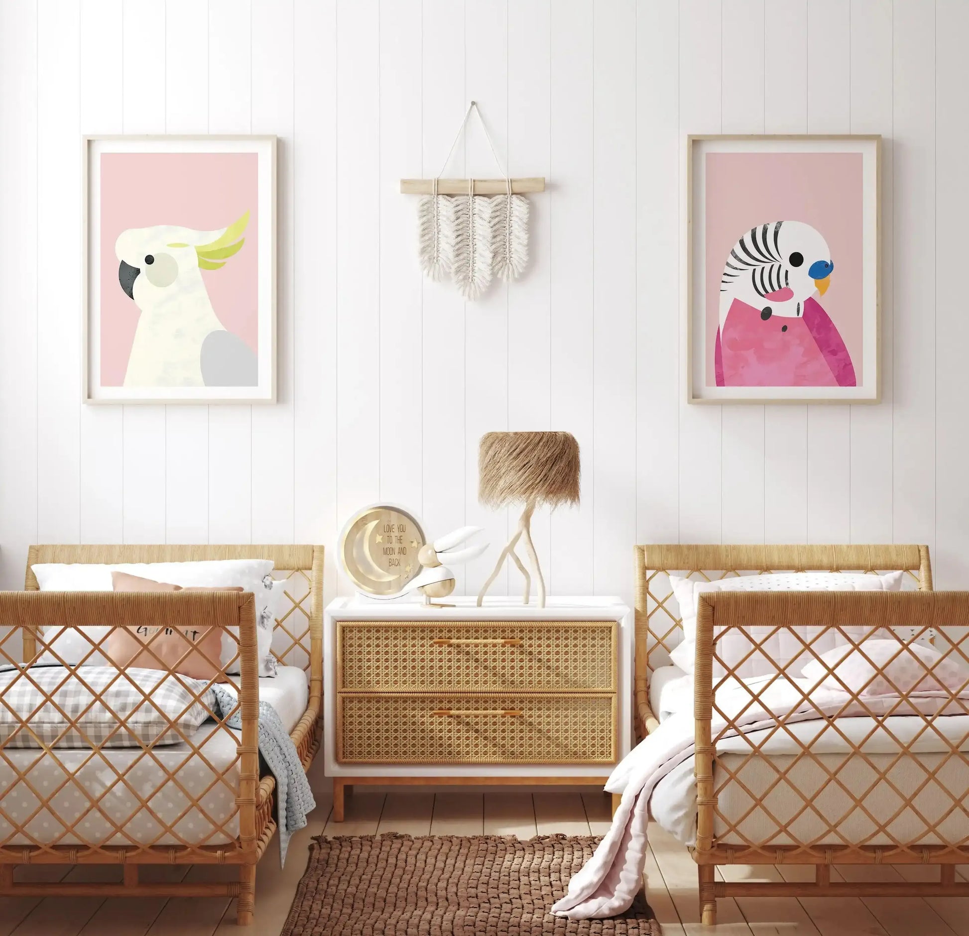 Budgie by Dan Hobday Art Print-PRINT-Olive et Oriel-Dan Hobday-Buy-Australian-Art-Prints-Online-with-Olive-et-Oriel-Your-Artwork-Specialists-Austrailia-Decorate-With-Coastal-Photo-Wall-Art-Prints-From-Our-Beach-House-Artwork-Collection-Fine-Poster-and-Framed-Artwork