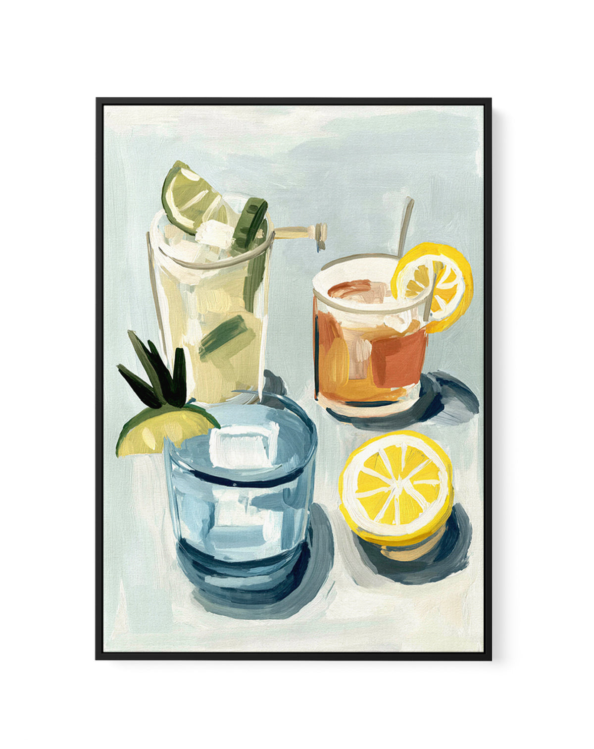 Cocktail Club | Framed Canvas Art Print from Olive et Oriel where you can shop wallpaper and artworks online