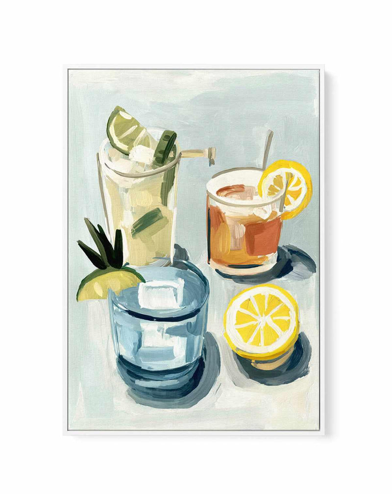 Cocktail Club | Framed Canvas Art Print from Olive et Oriel where you can shop wallpaper and artworks online