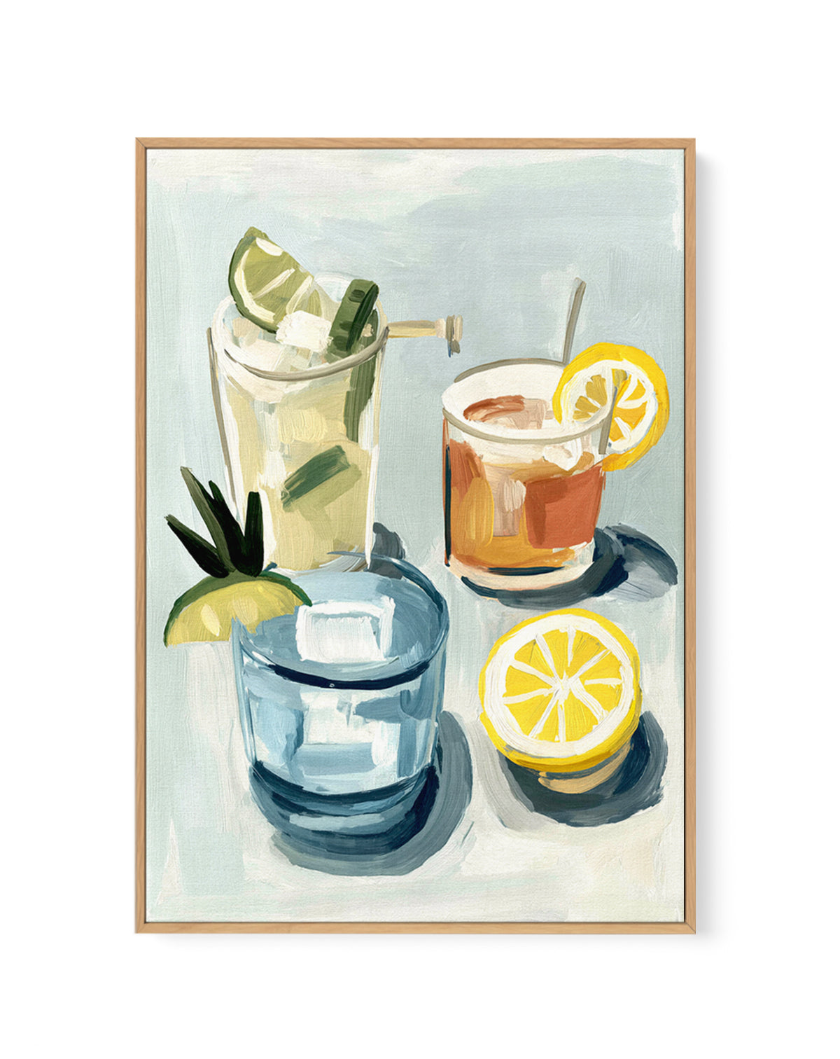 Cocktail Club | Framed Canvas Art Print from Olive et Oriel where you can shop wallpaper and artworks online