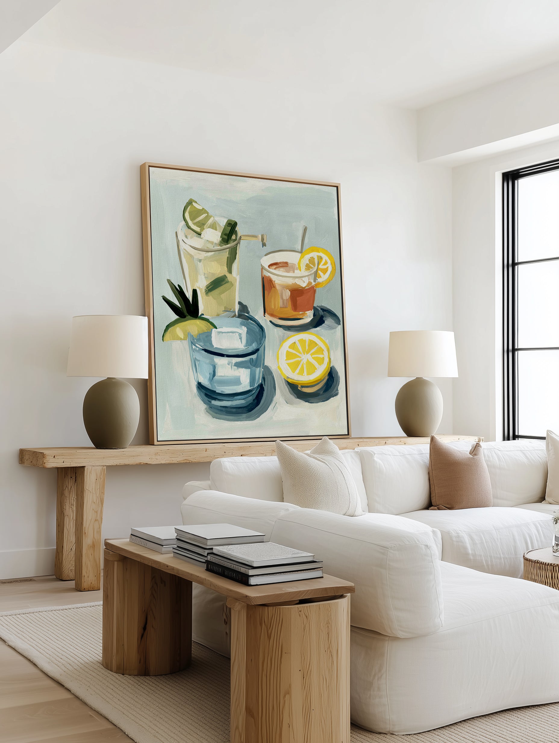 Cocktail Club | Framed Canvas Art Print from Olive et Oriel where you can shop wallpaper and artworks online