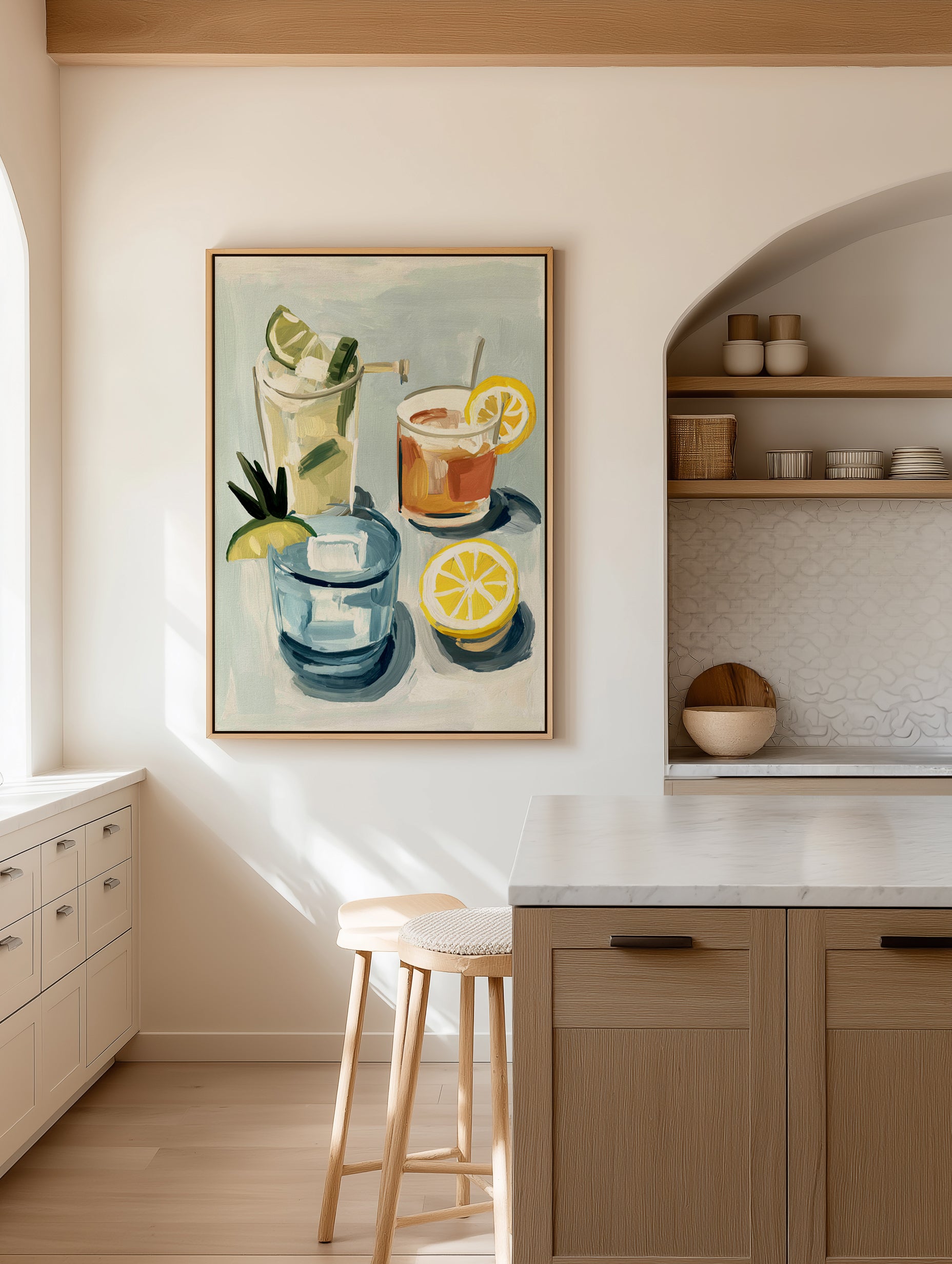 Cocktail Club | Framed Canvas Art Print from Olive et Oriel where you can shop wallpaper and artworks online