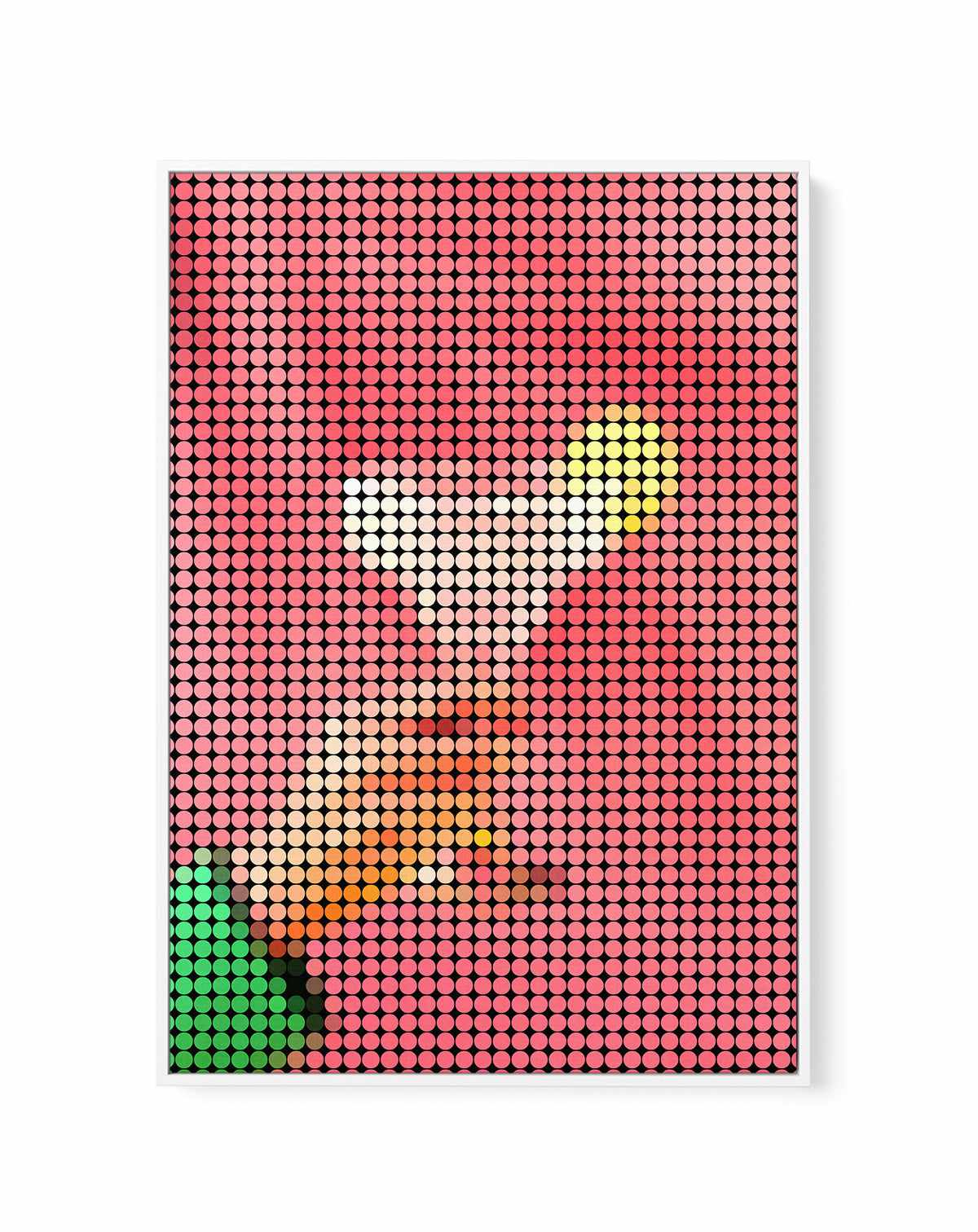 Cocktail Dots | Framed Canvas Art Print