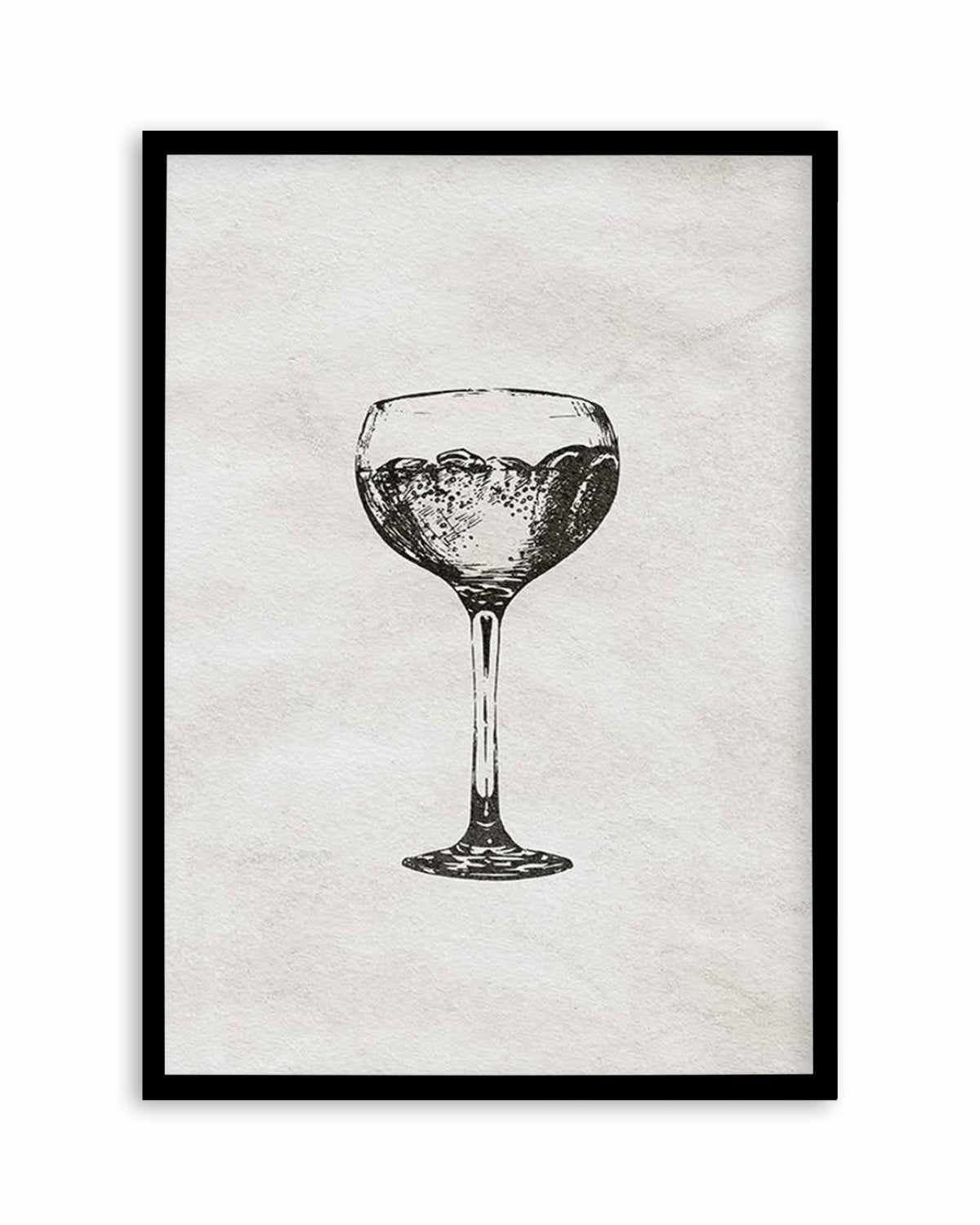 Cocktail Glass Art Print