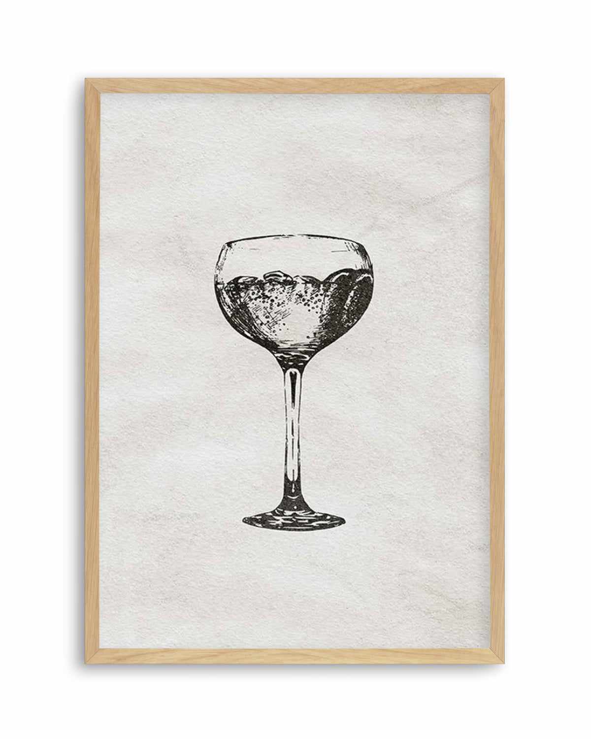 Cocktail Glass Art Print