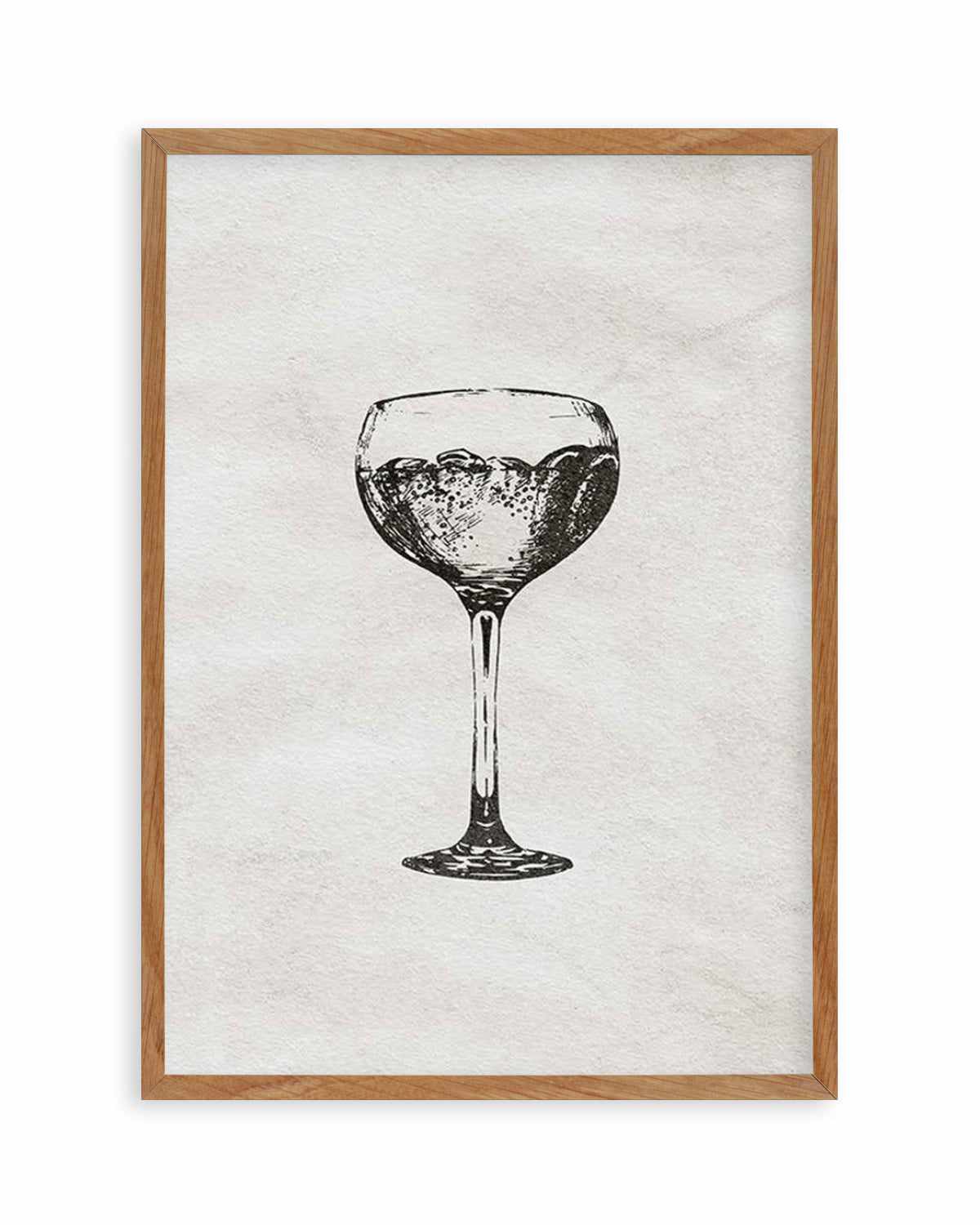 Cocktail Glass Art Print