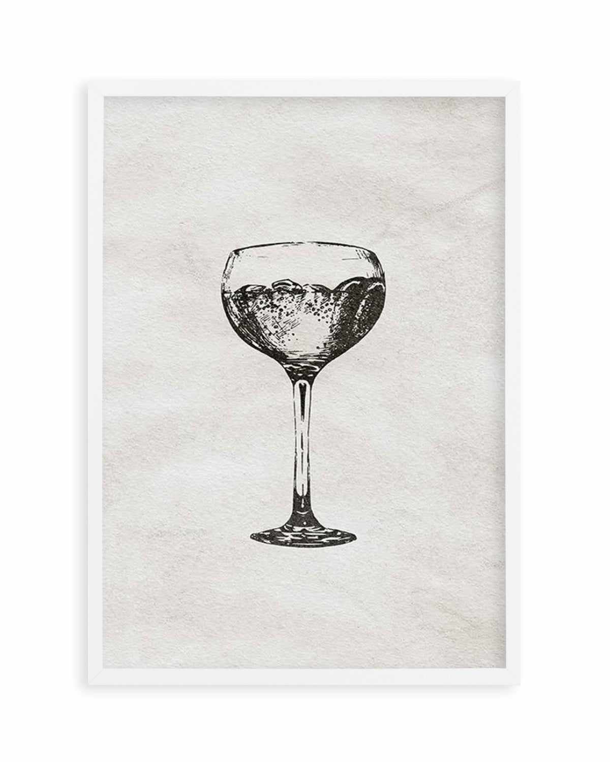 Cocktail Glass Art Print