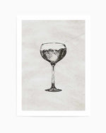 Cocktail Glass Art Print