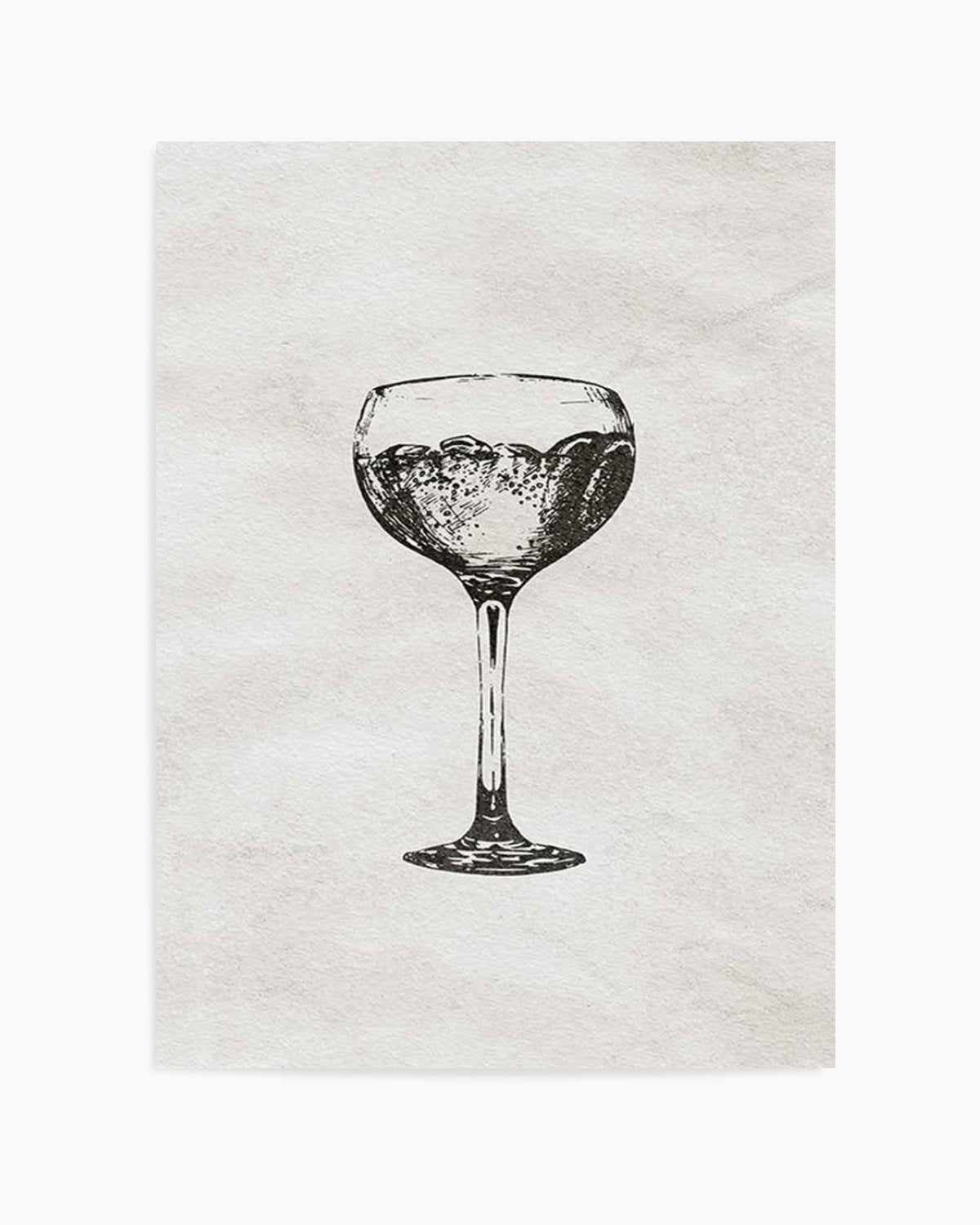 Cocktail Glass Art Print