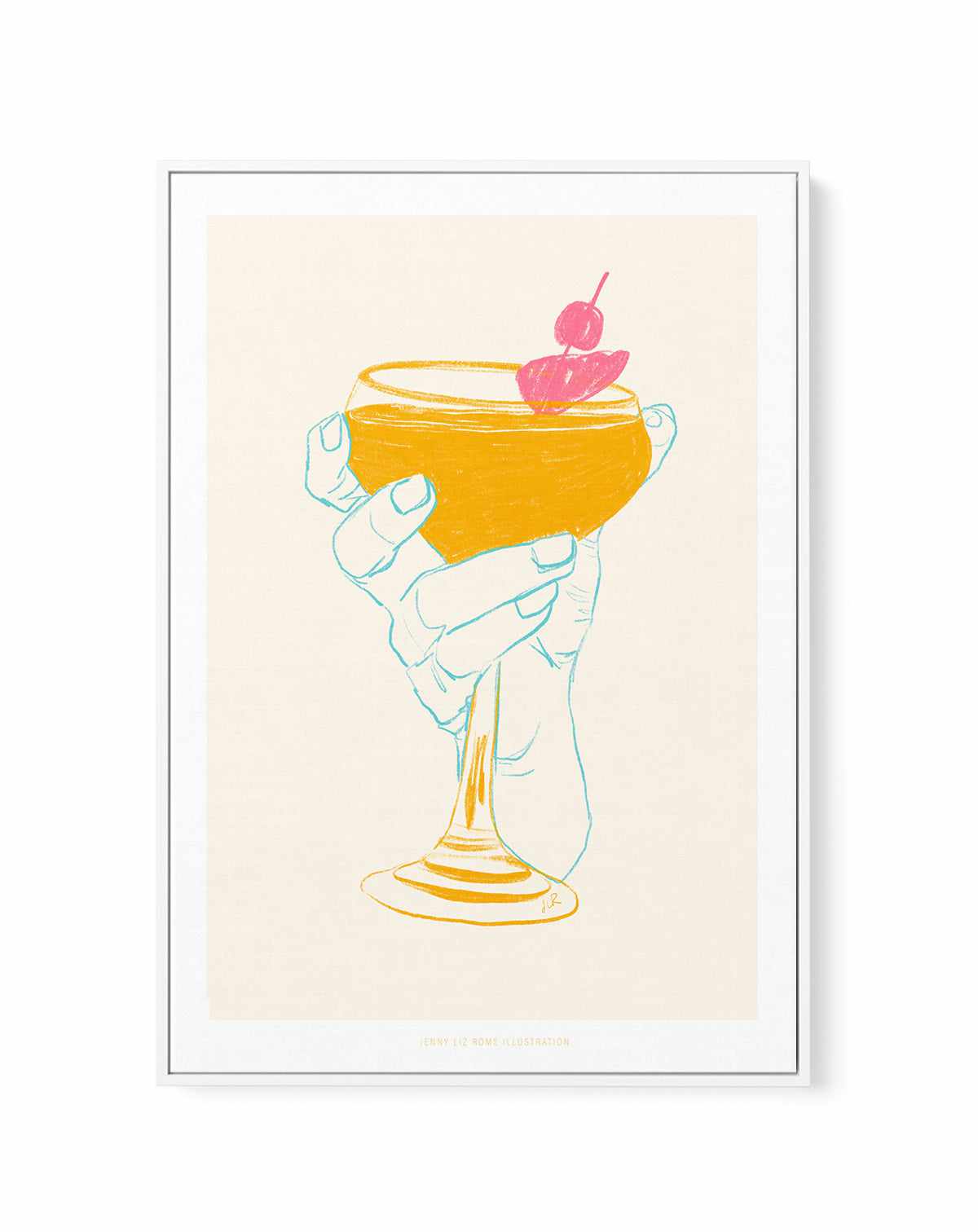 Cocktail I by Jenny Liz Rome | Framed Canvas Art Print