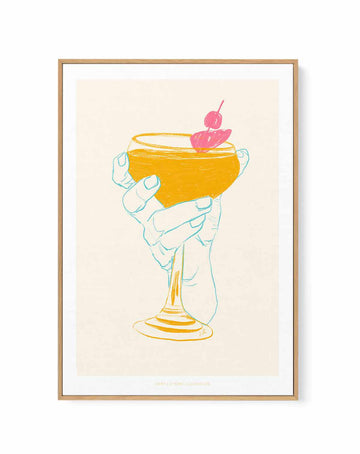 Cocktail I by Jenny Liz Rome | Framed Canvas Art Print from Olive et Oriel where you can shop wallpaper and artworks online