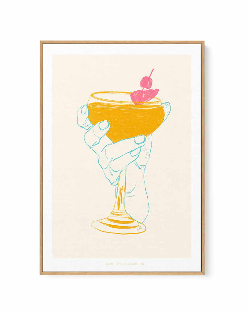 Cocktail I by Jenny Liz Rome | Framed Canvas Art Print