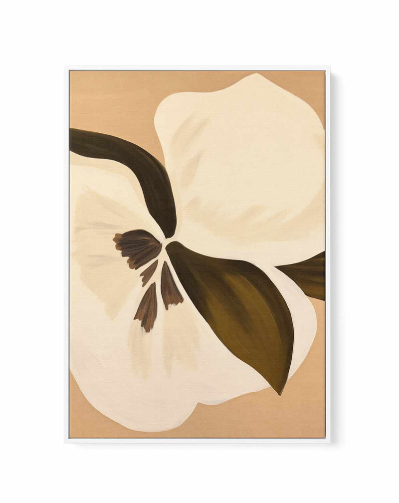 Cocoa Flower | Framed Canvas Art Print from Olive et Oriel where you can shop wallpaper and artworks online