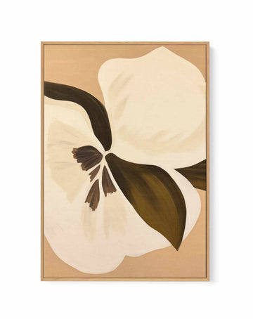 Cocoa Flower | Framed Canvas Art Print from Olive et Oriel where you can shop wallpaper and artworks online