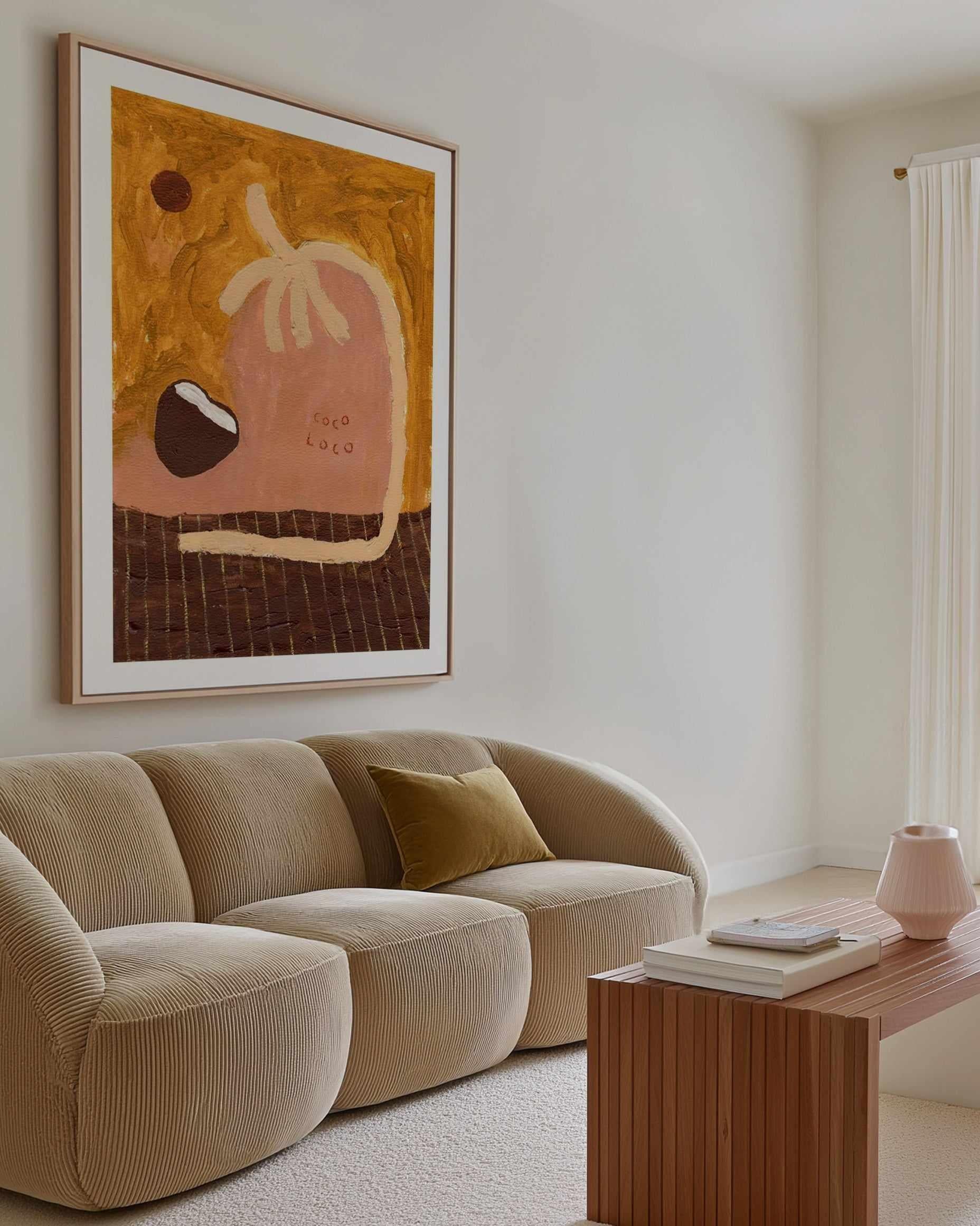 Cocoloco by Britney Turner | Art Print from Olive et Oriel where you can shop wallpaper and artworks online