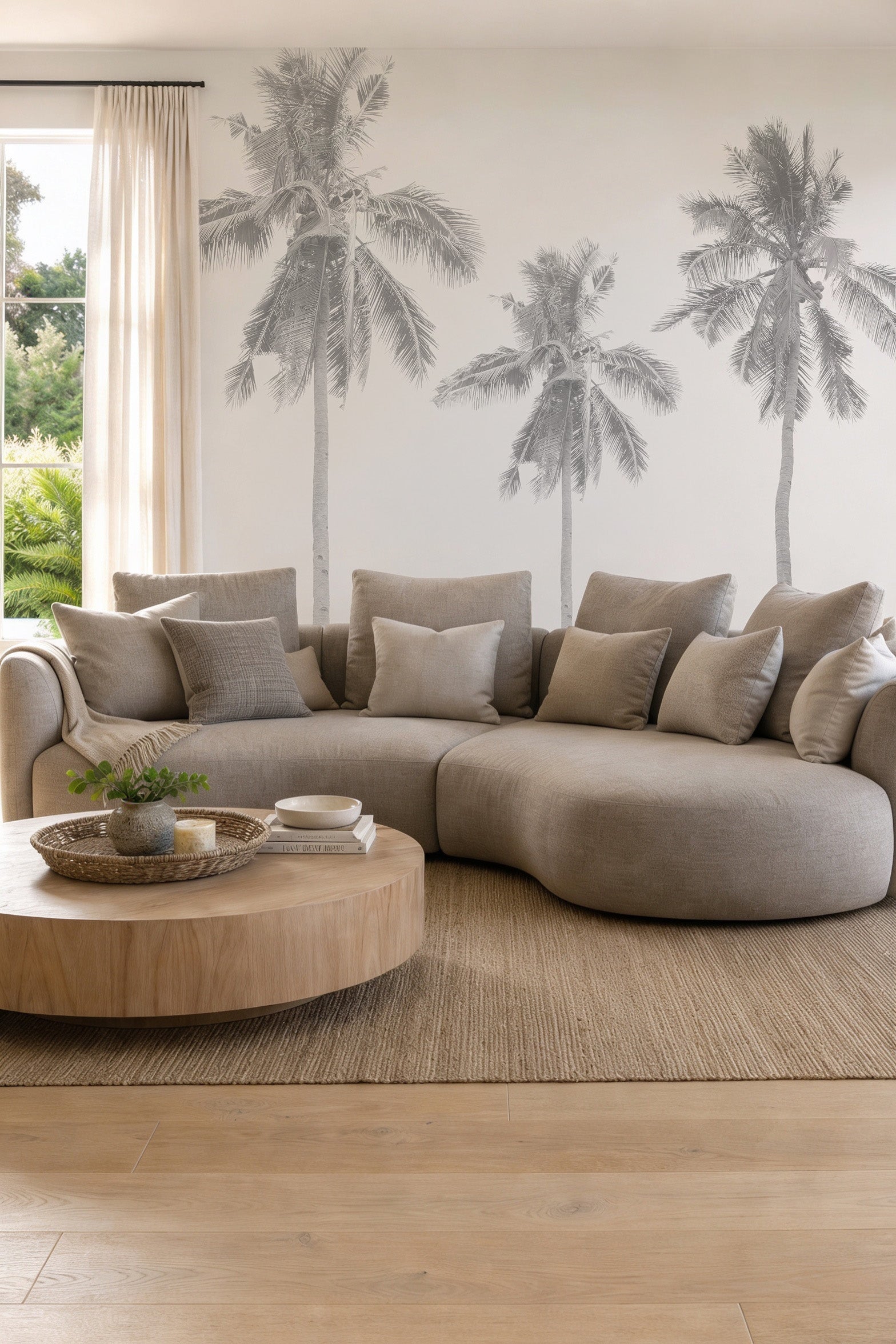 Coconut Palms Wallpaper Mural