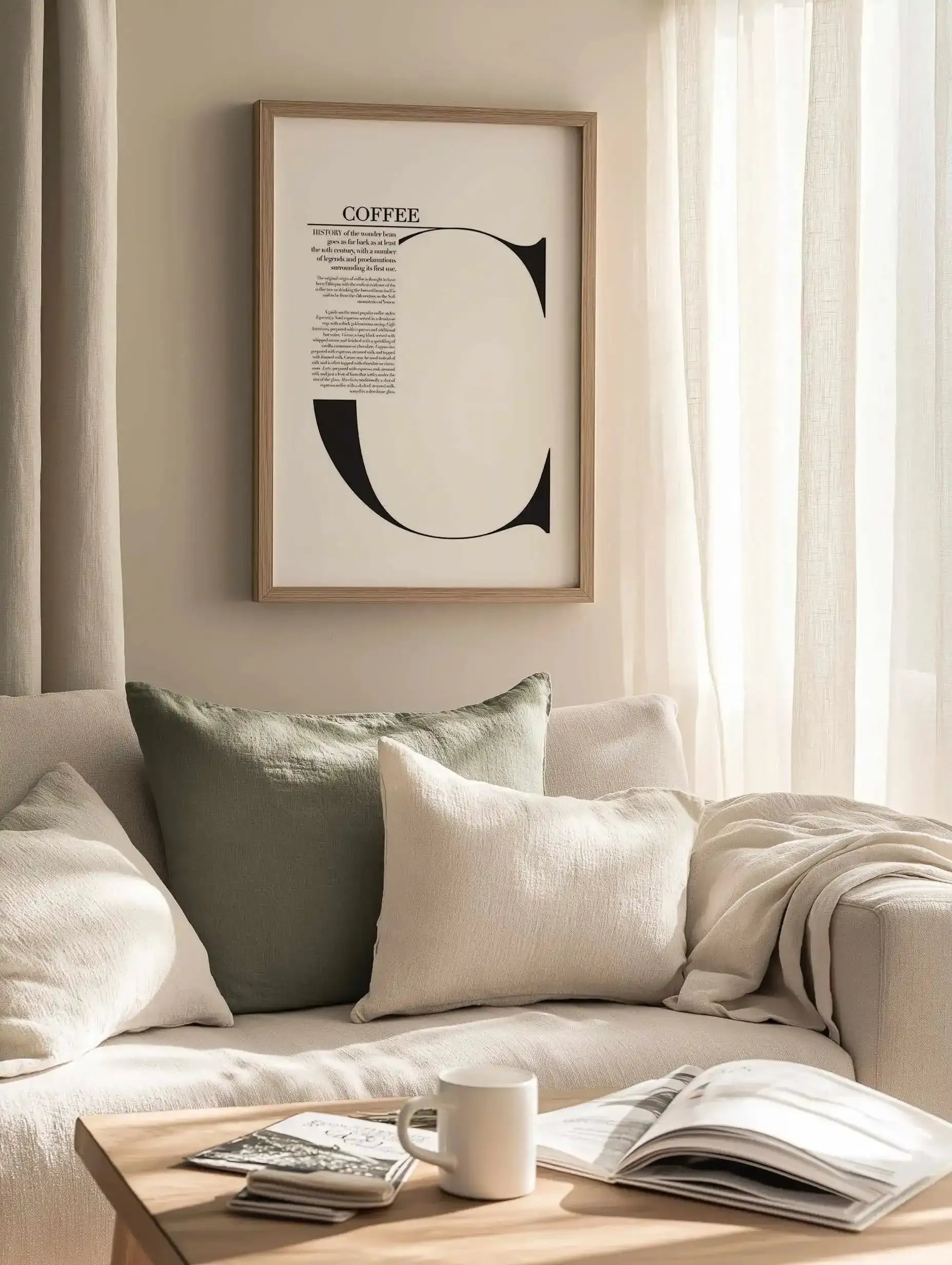 Coffee Art Print from Olive et Oriel where you can shop wallpaper and artworks online