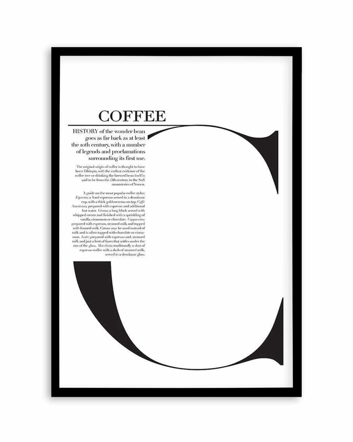 Coffee Art Print